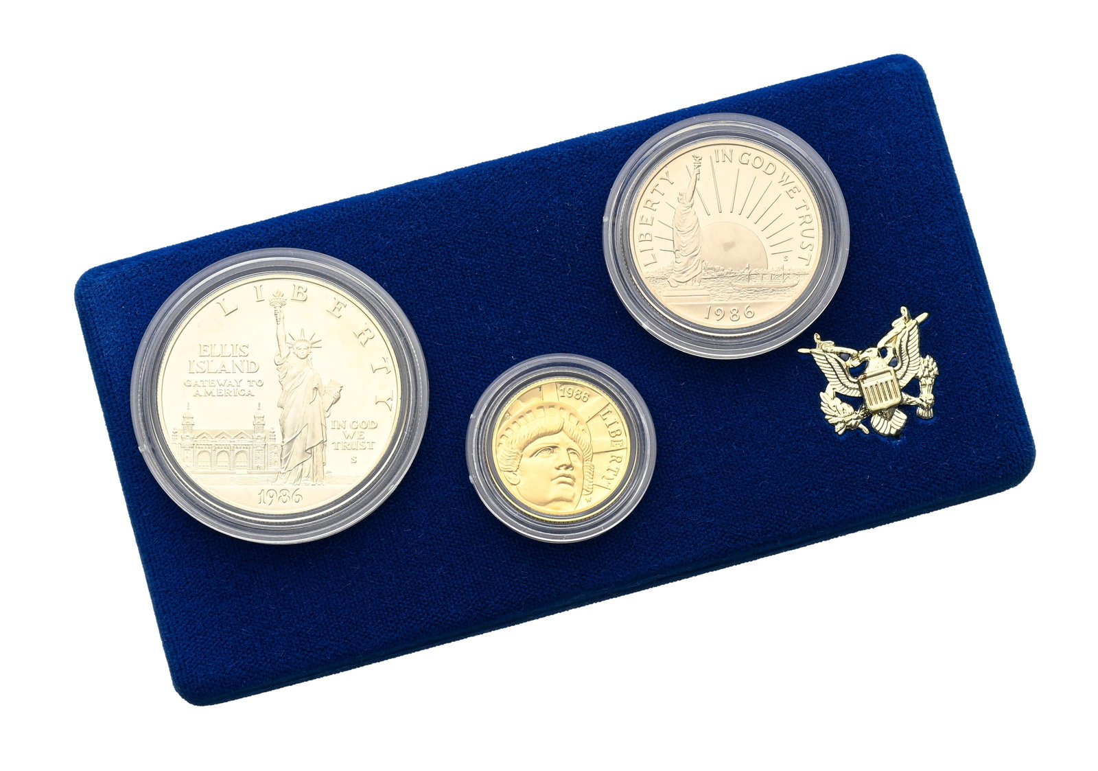 USA, coffret "Liberty coins" pour les 100 ans de la Statue de la Liberté, 1986, avec boîte - 5