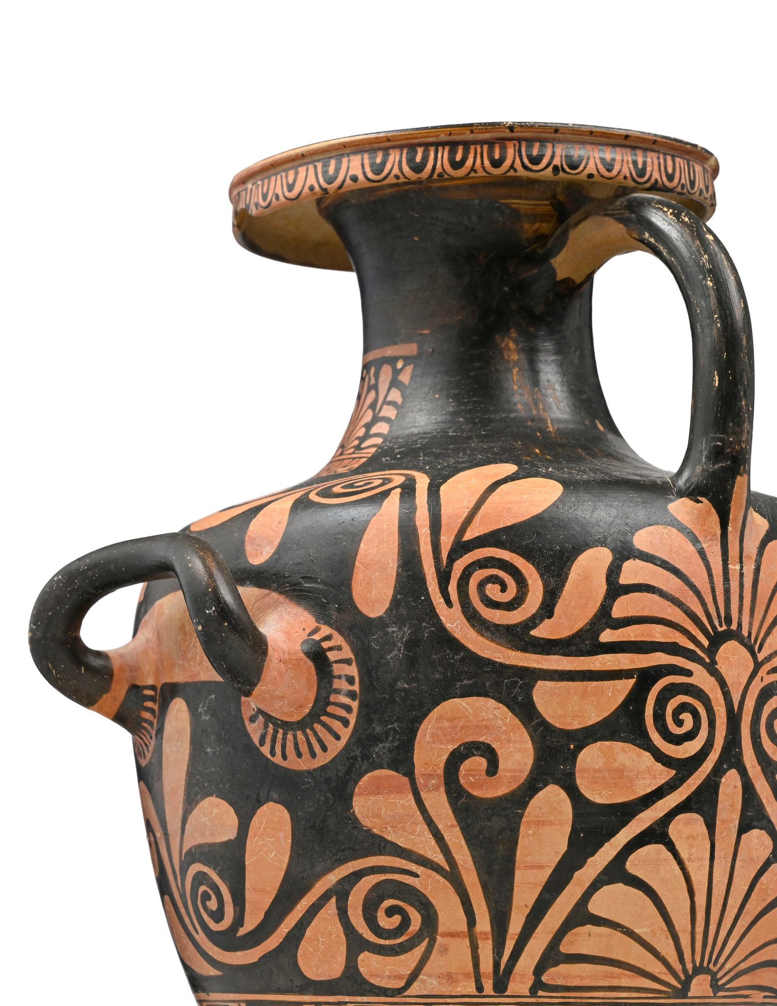 Hydrie en terre cuite à figure rouge, Apulie, 340-330 av. J.-C., scène d'offrande nuptiale - 8