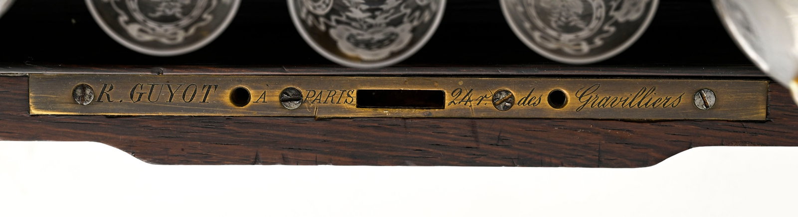Cave à liqueur d'époque Napoléon III, par R. Guyot à Paris, vers 1870, coffret e - 11