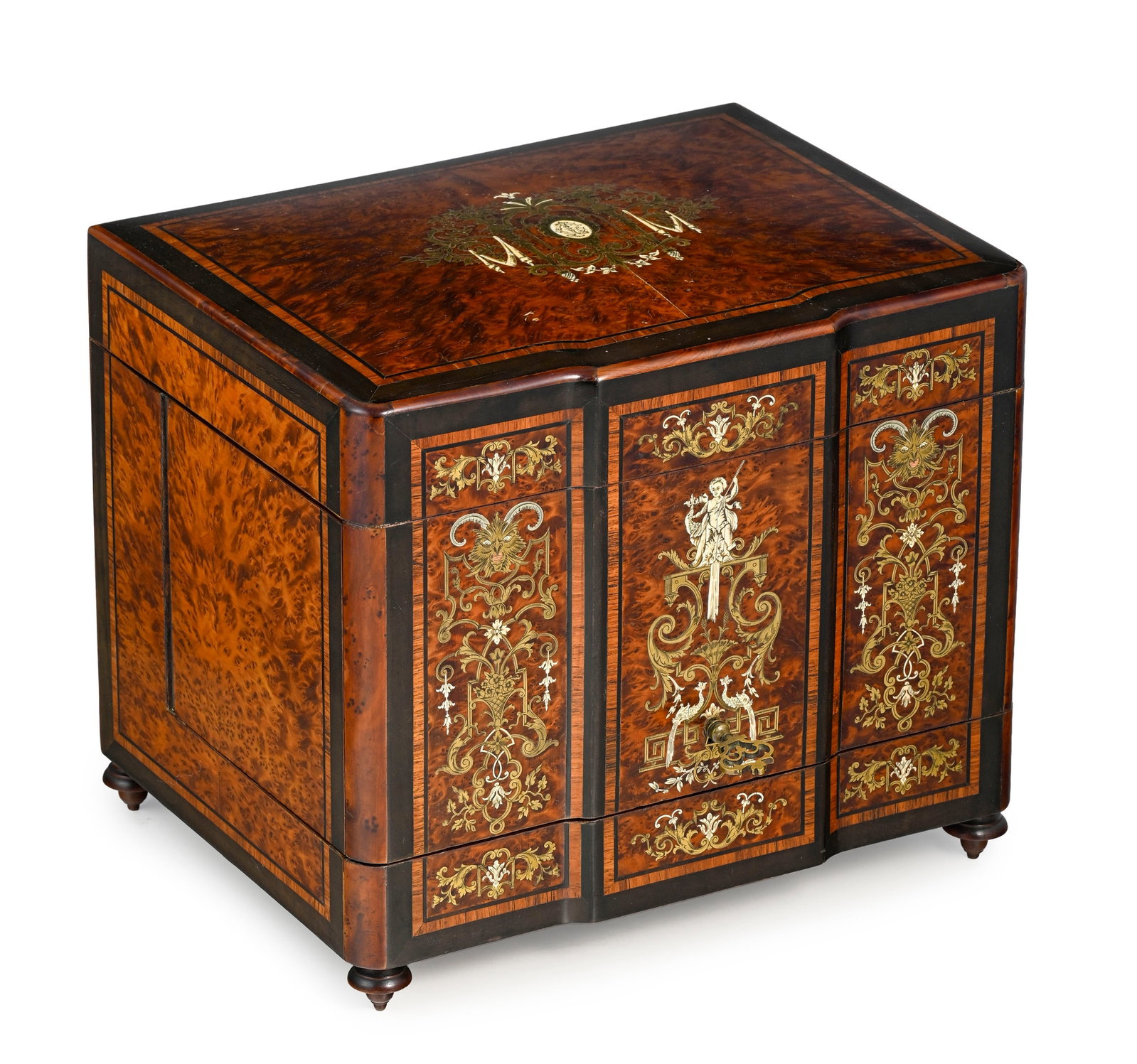 Cave à liqueur d'époque Napoléon III, par R. Guyot à Paris, vers 1870, coffret e - 3