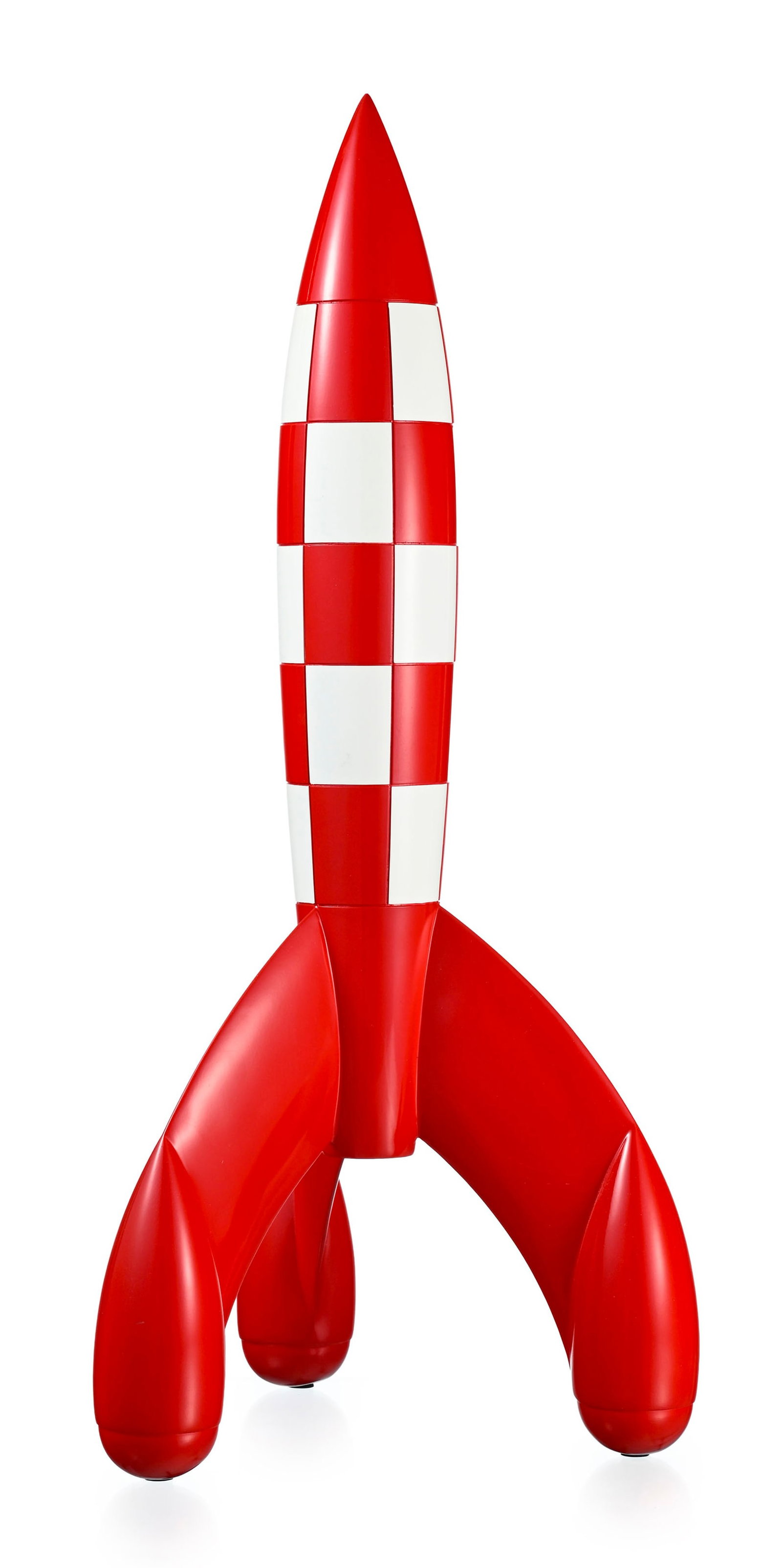 Tintin, "Fusée lunaire", par Hergé/Moulinsart, figurine en résine polychrome, 2018, h - 2