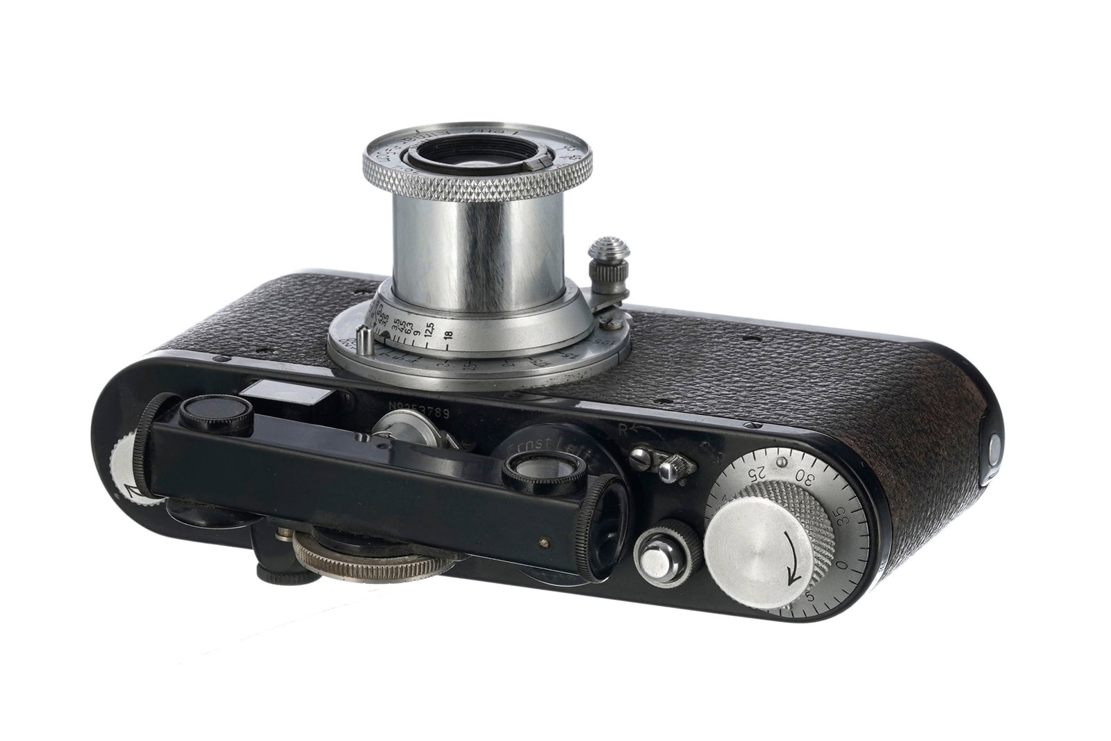 Leica et Leitz Wetzlar, Allemagne, modèle Standard noir de type E à objectif interchangeab - 4