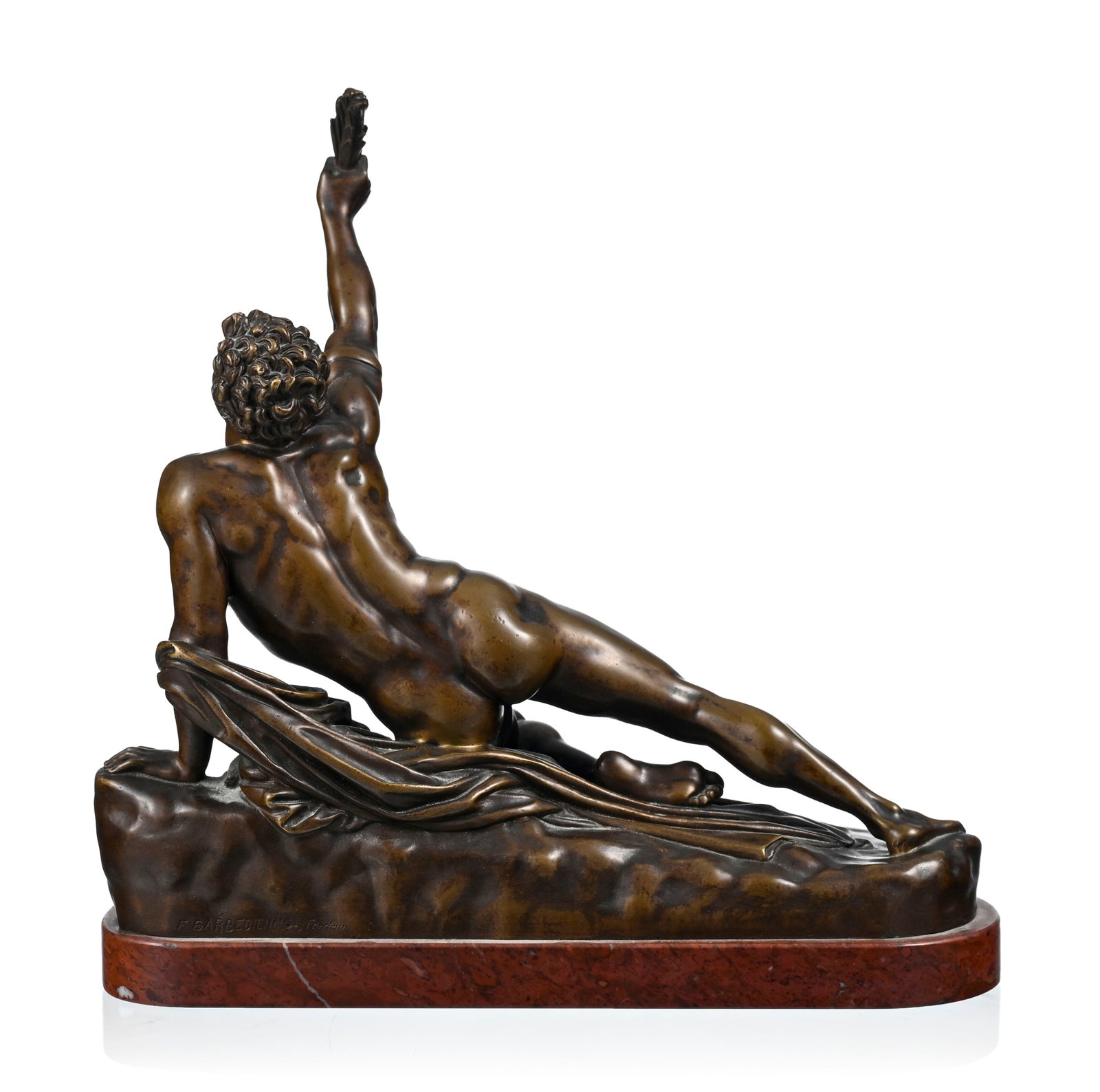 Jean-Pierre Cortot (1787-1843), Le soldat de Marathon, bronze à patine médaille, fonte pos - 4