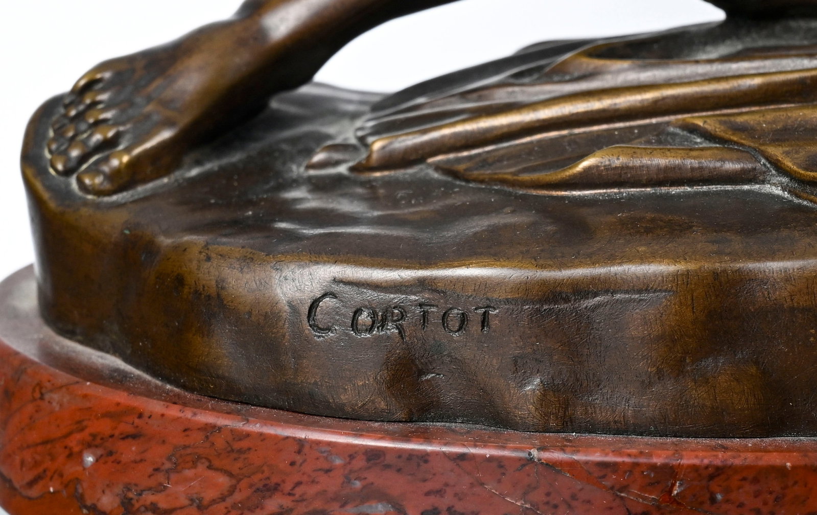 Jean-Pierre Cortot (1787-1843), Le soldat de Marathon, bronze à patine médaille, fonte pos - 5
