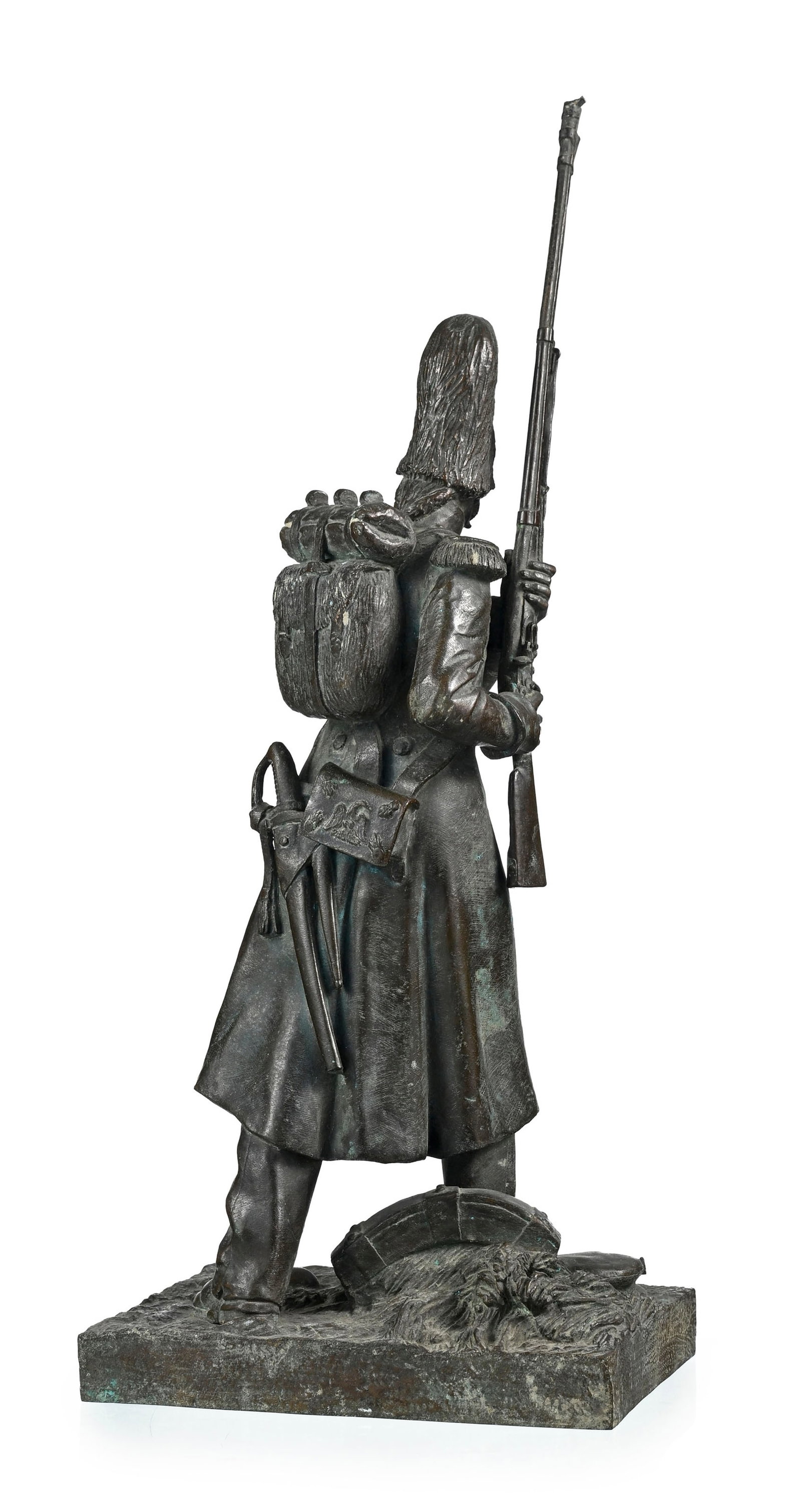 Théodore Gechter (1796-1844), Soldat de la Grande Armée - 28 Février 1814, bronze  - 3