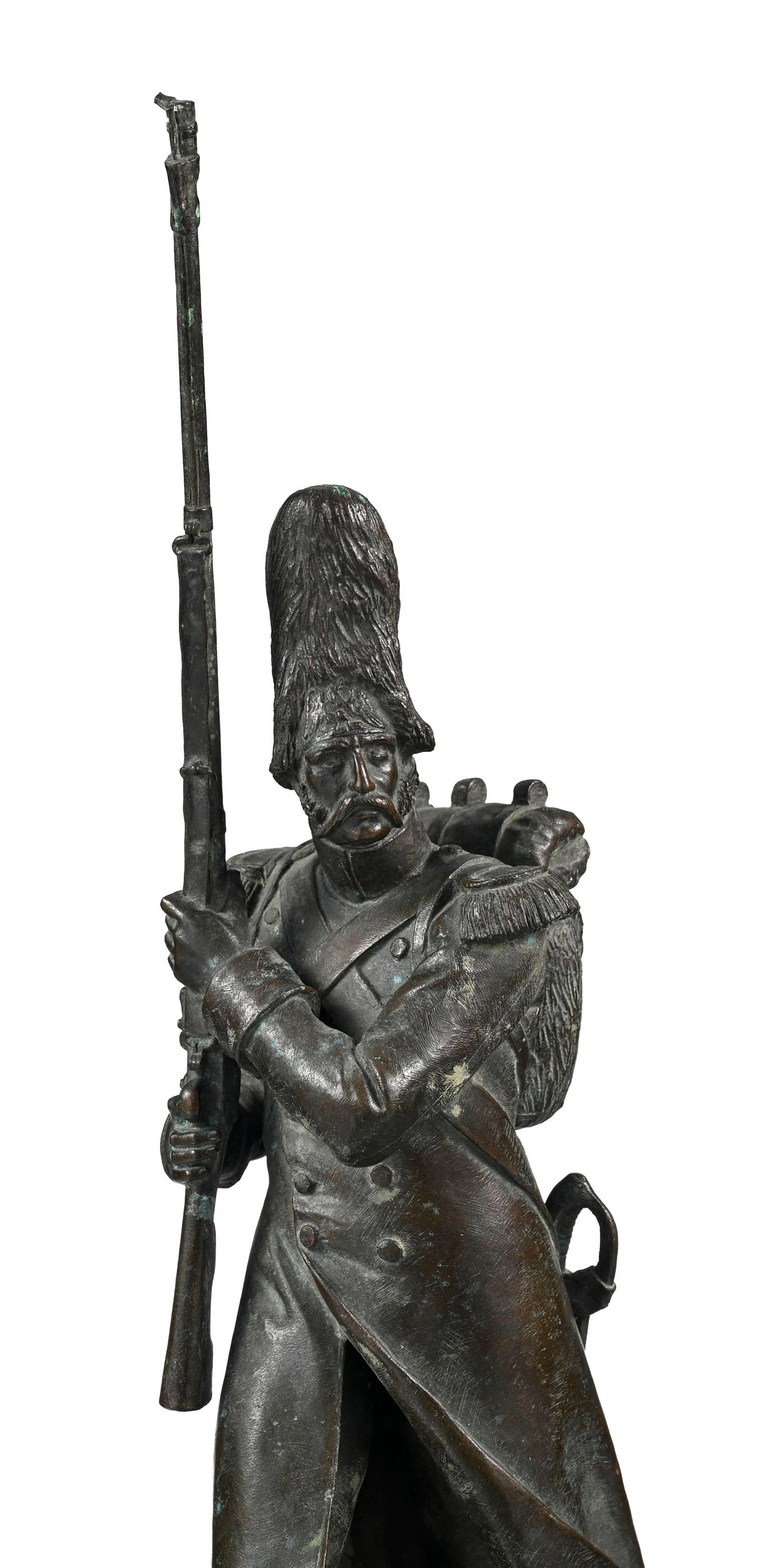 Théodore Gechter (1796-1844), Soldat de la Grande Armée - 28 Février 1814, bronze  - 4