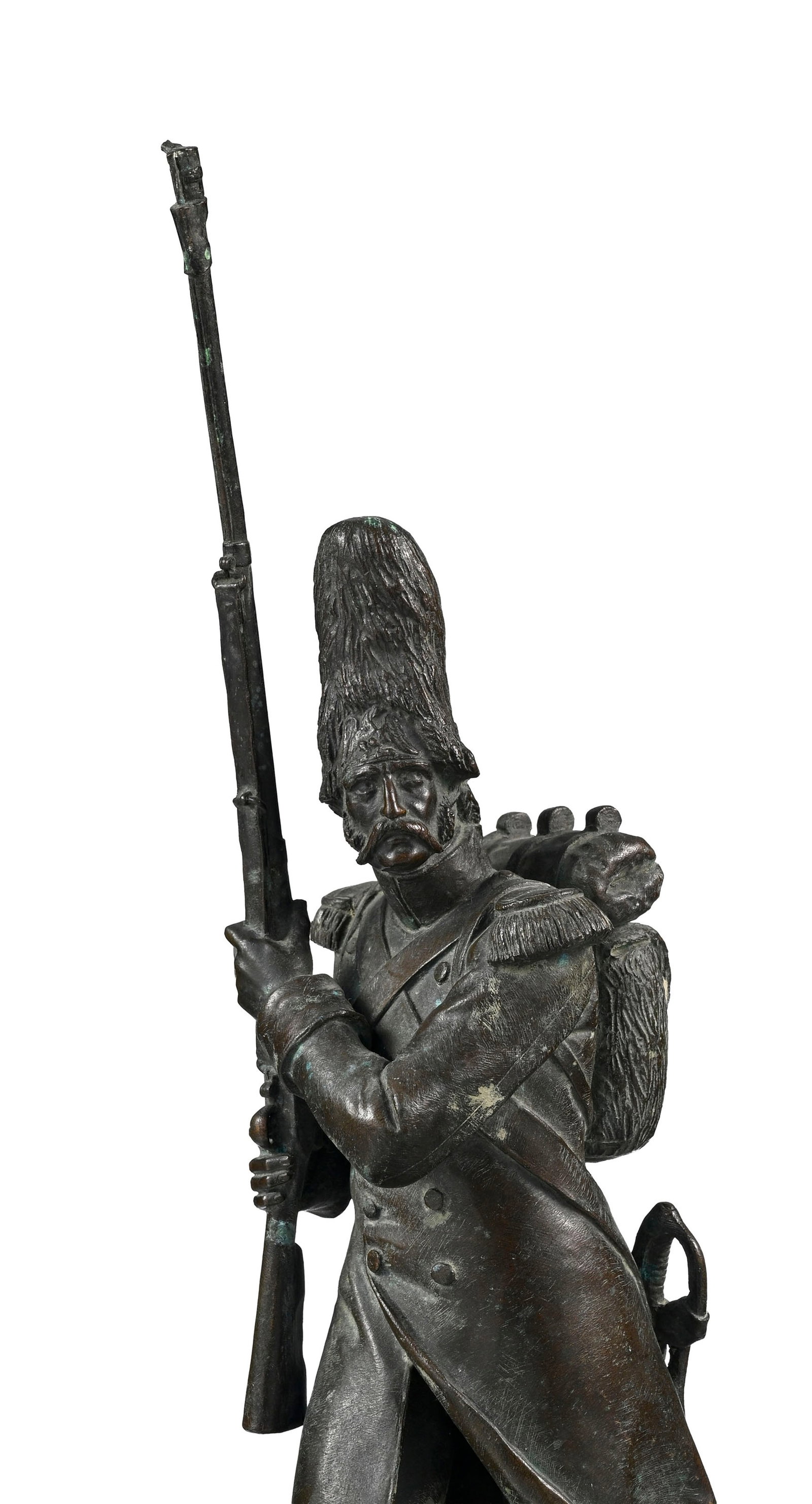 Théodore Gechter (1796-1844), Soldat de la Grande Armée - 28 Février 1814, bronze  - 5
