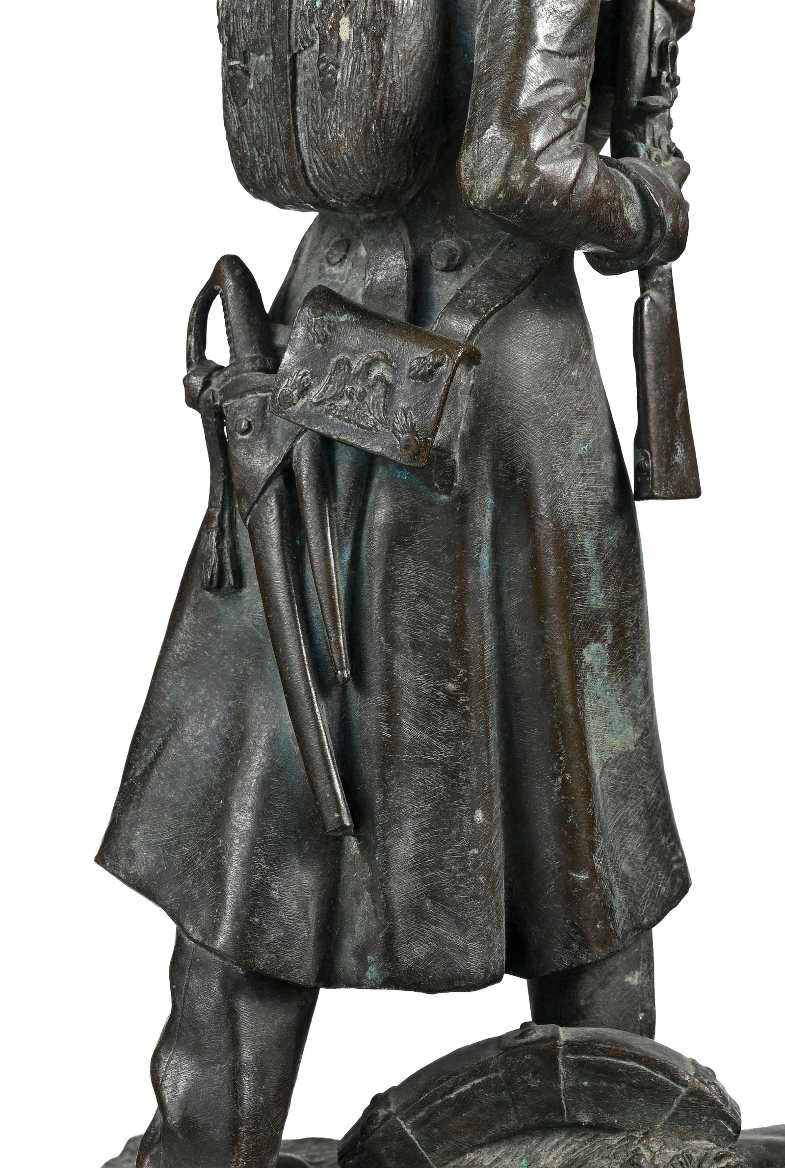 Théodore Gechter (1796-1844), Soldat de la Grande Armée - 28 Février 1814, bronze  - 6