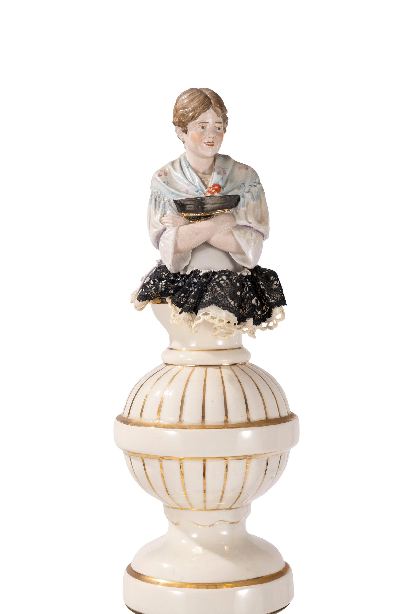 Balance trébuchet à colonne par Gaudenzi à Genève, en acier et porcelaine, avec  - 2