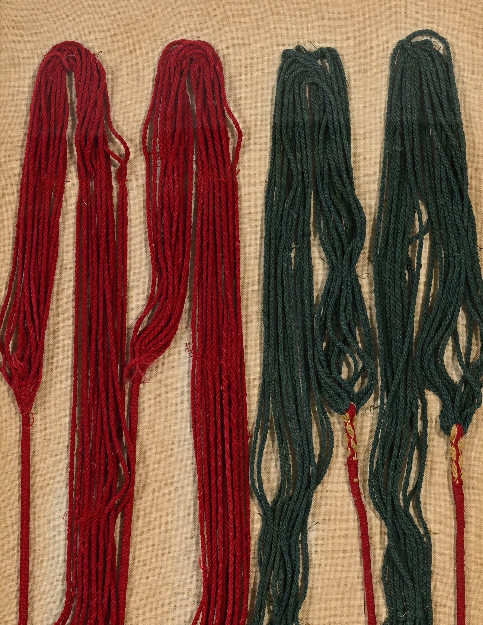 Fronde en laine nouée et tressée, à la manière de la culture Nazca (Pérou), - 3