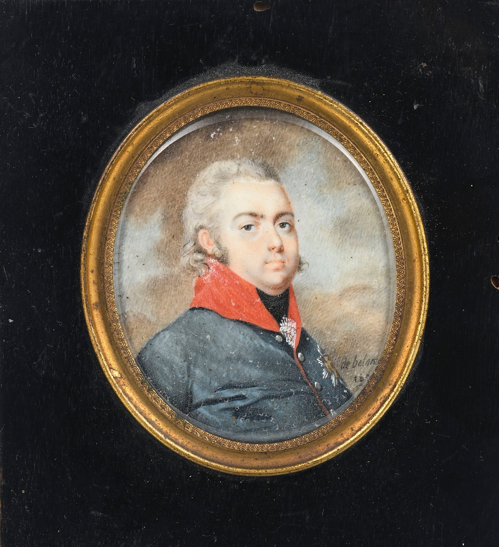 Ensemble de 5 portraits en miniature, France début XIXe s., peints sur ivoire, représentan - 2