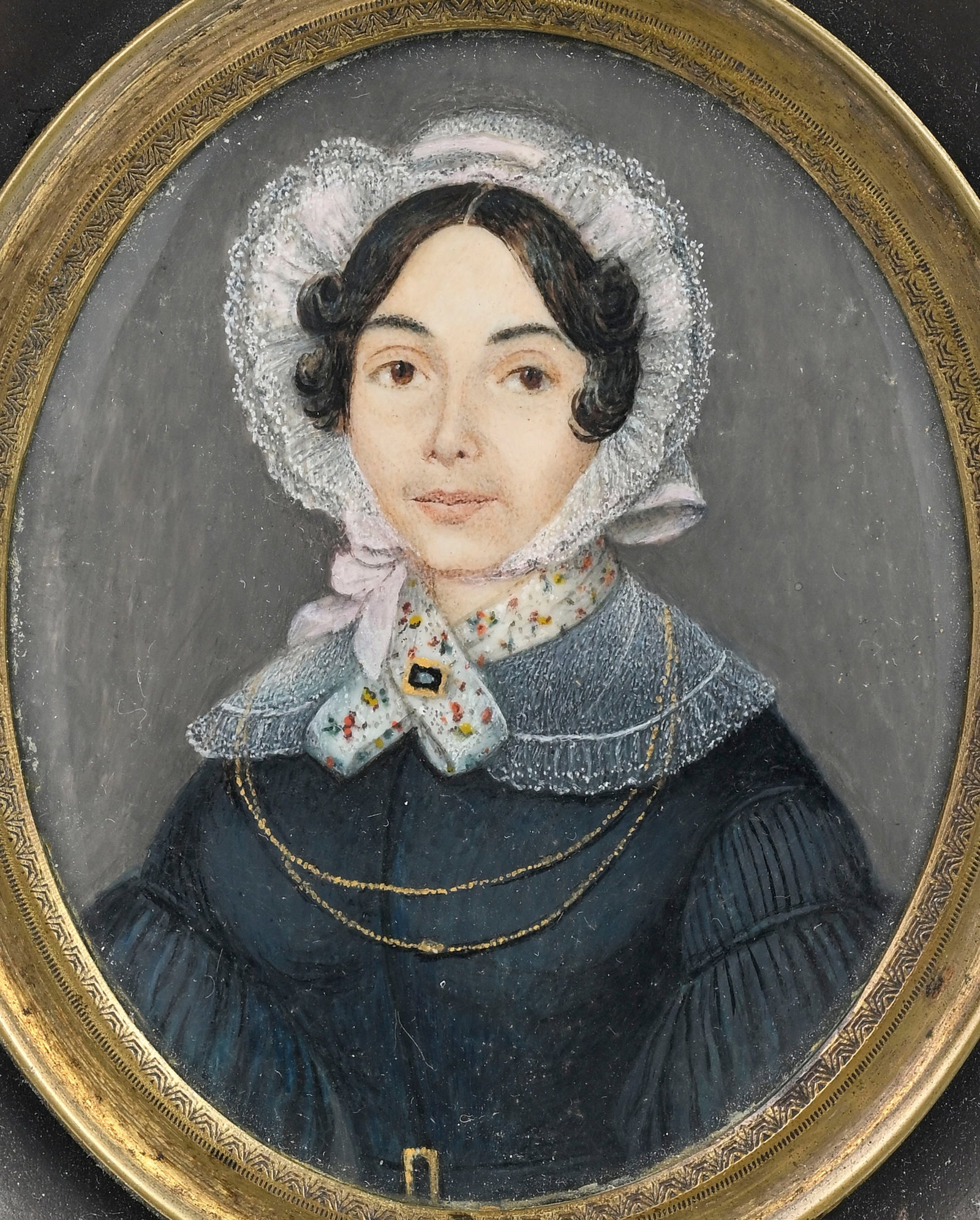 Ensemble de 5 portraits en miniature, France début XIXe s., peints sur ivoire, représentan - 6