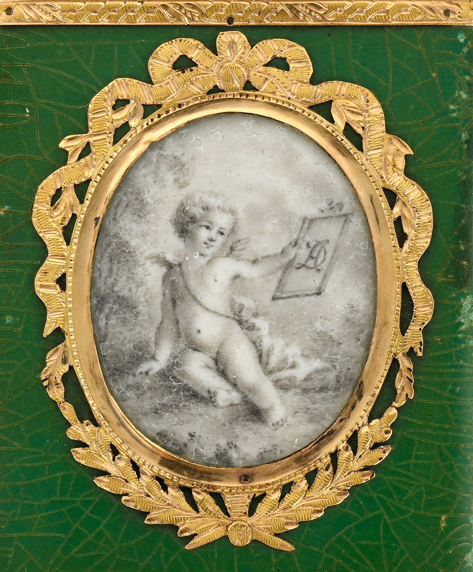 Ensemble de trois étuis à carnets de bal “Souvenir”, fin XVIIIe-début XIX - 7