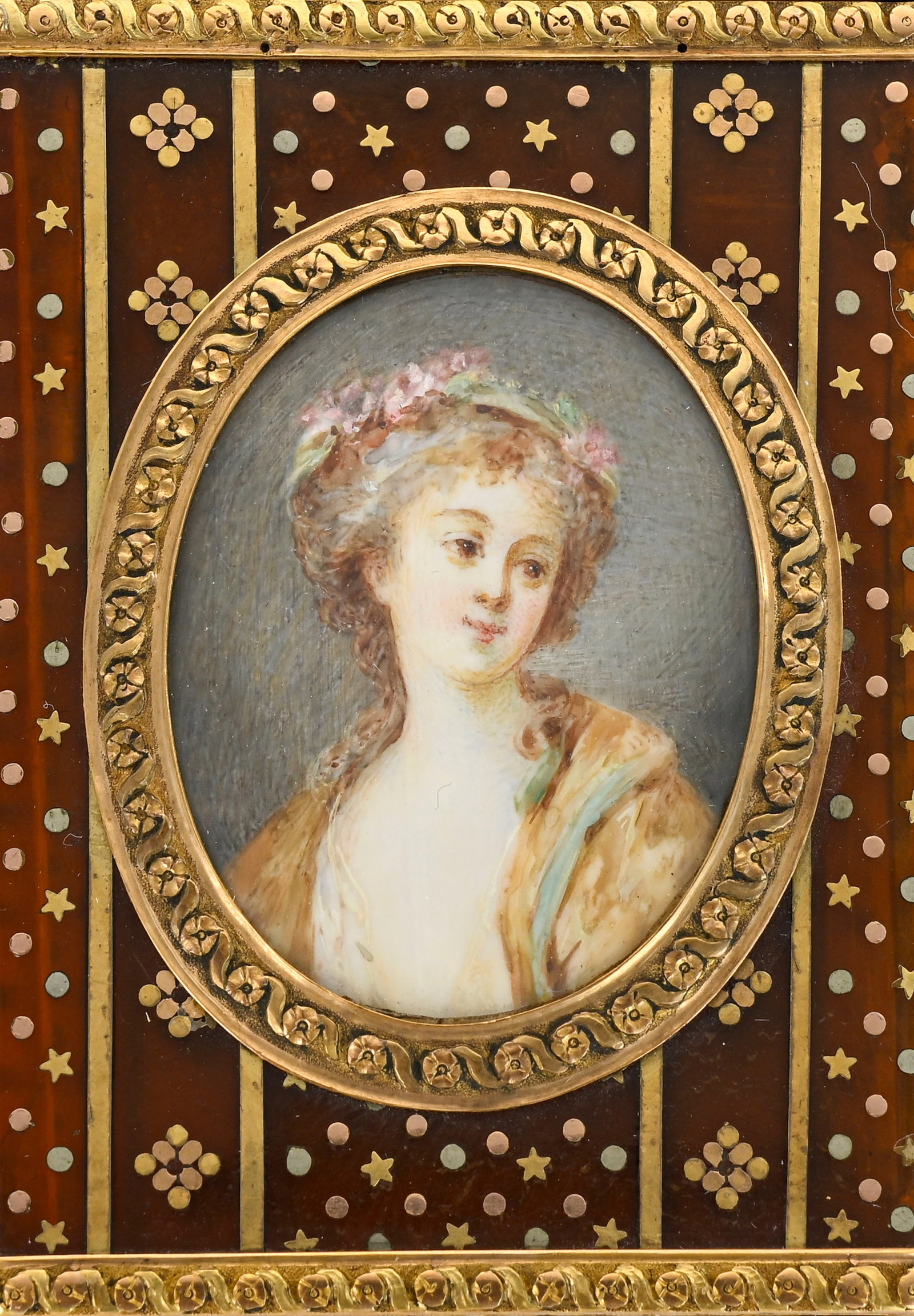 Ensemble de trois étuis à carnets de bal “Souvenir”, fin XVIIIe-début XIX - 8