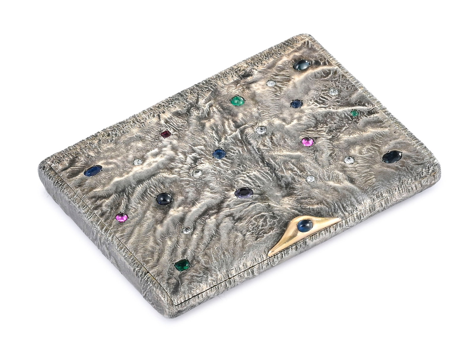 Étui à cigarettes Samorodok en argent, St Pétersbourg, 1908, V Gordon, insér - 5