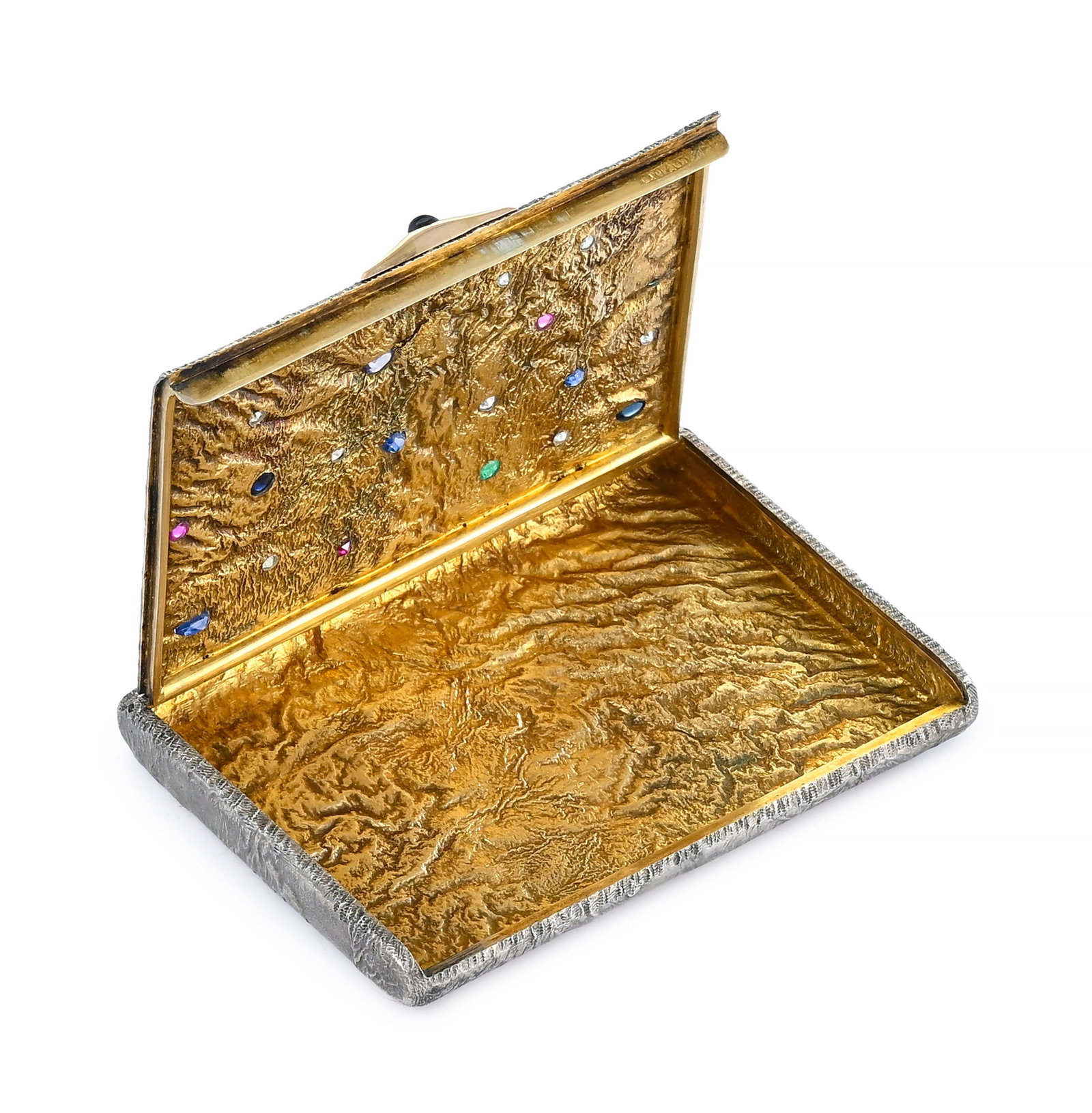 Étui à cigarettes Samorodok en argent, St Pétersbourg, 1908, V Gordon, insér - 8