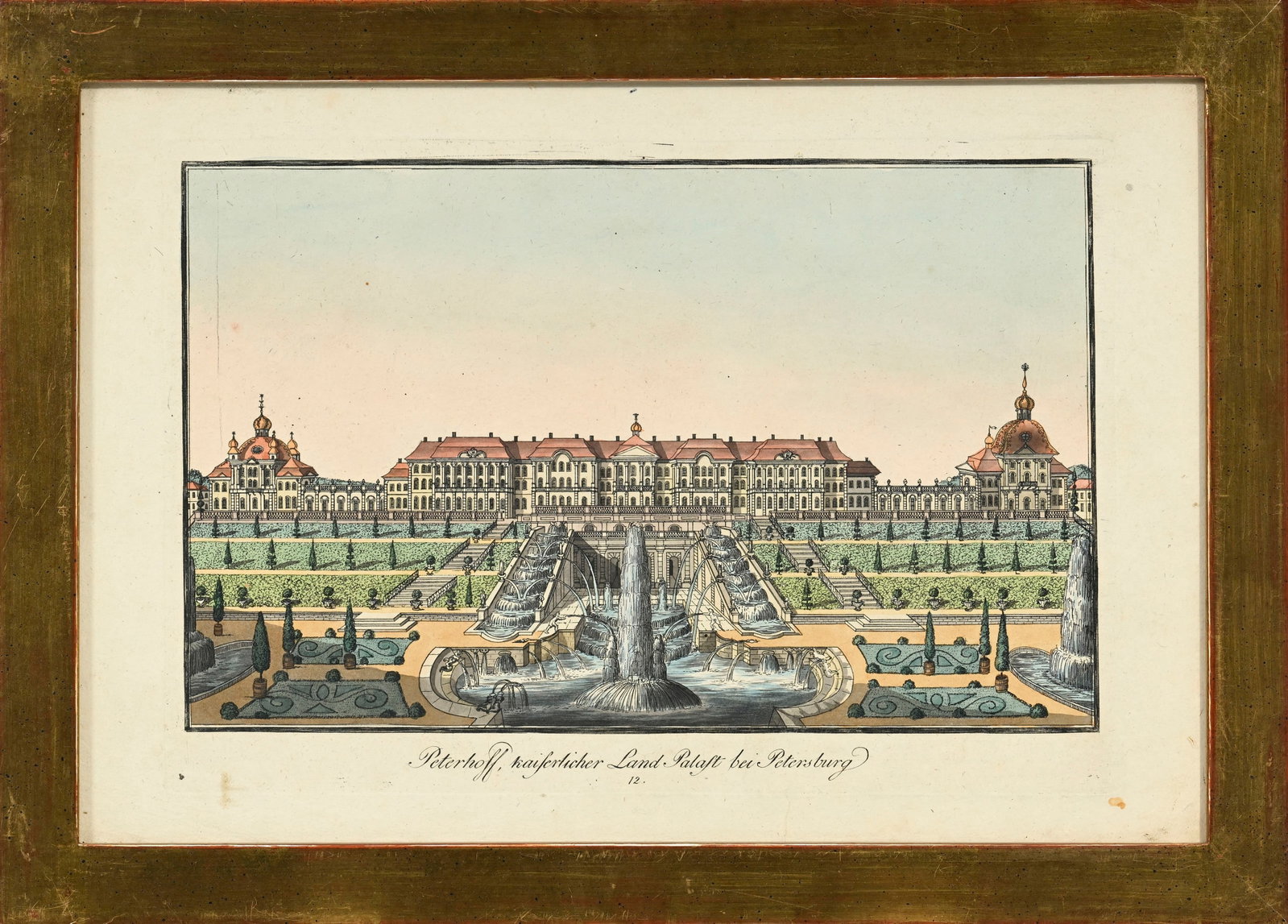 Friedrich Durfedlt (1765-1827), 14 gravures rehaussées à l'aquarelle de monuments et de vi - 11