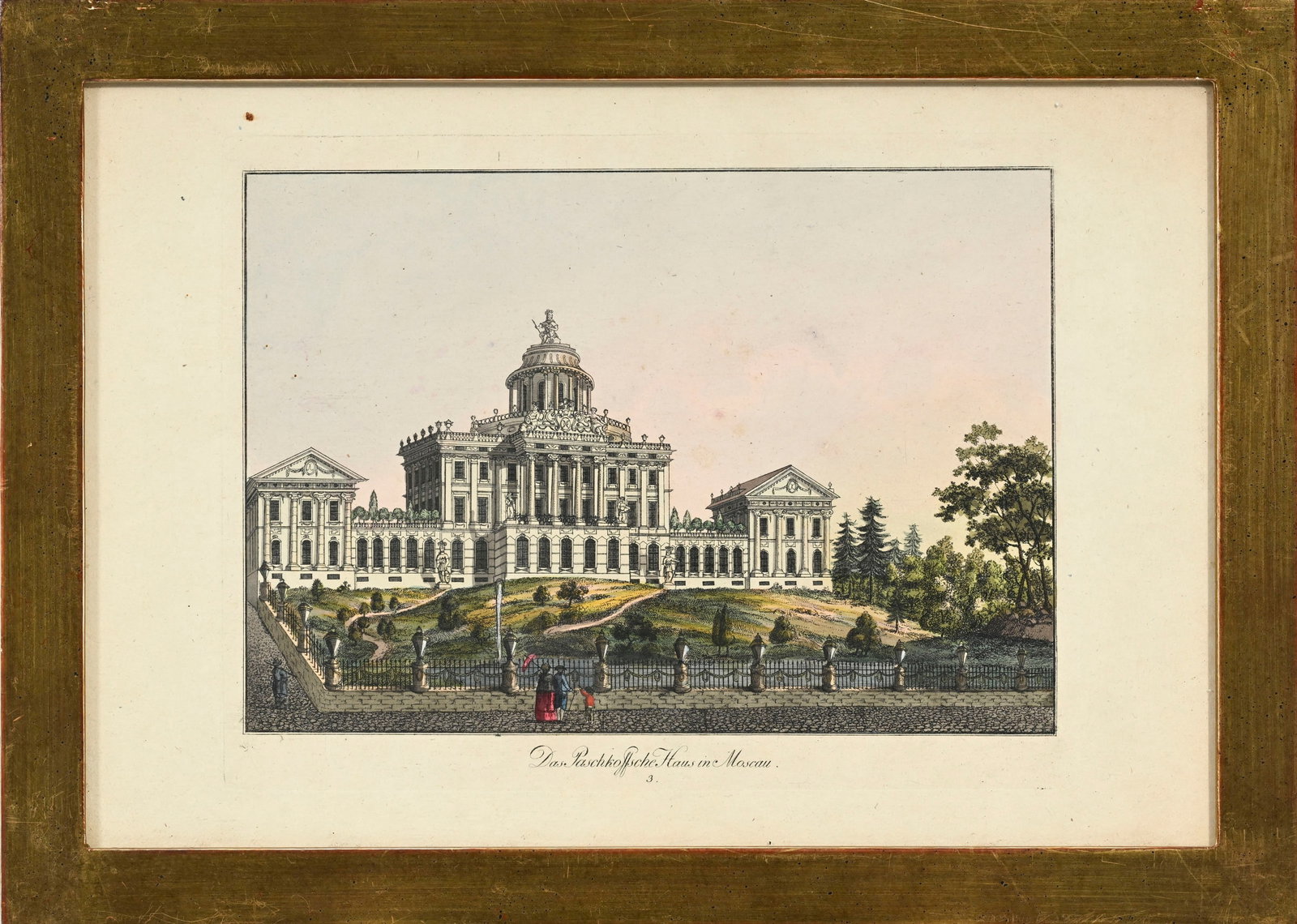 Friedrich Durfedlt (1765-1827), 14 gravures rehaussées à l'aquarelle de monuments et de vi - 15