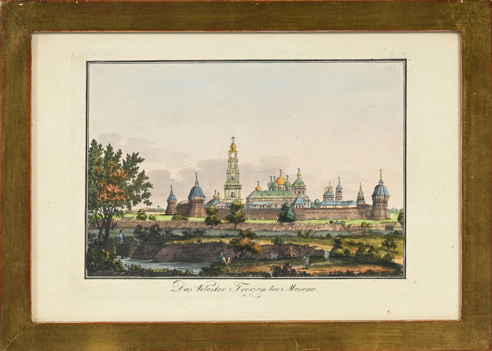 Friedrich Durfedlt (1765-1827), 14 gravures rehaussées à l'aquarelle de monuments et de vi - 3