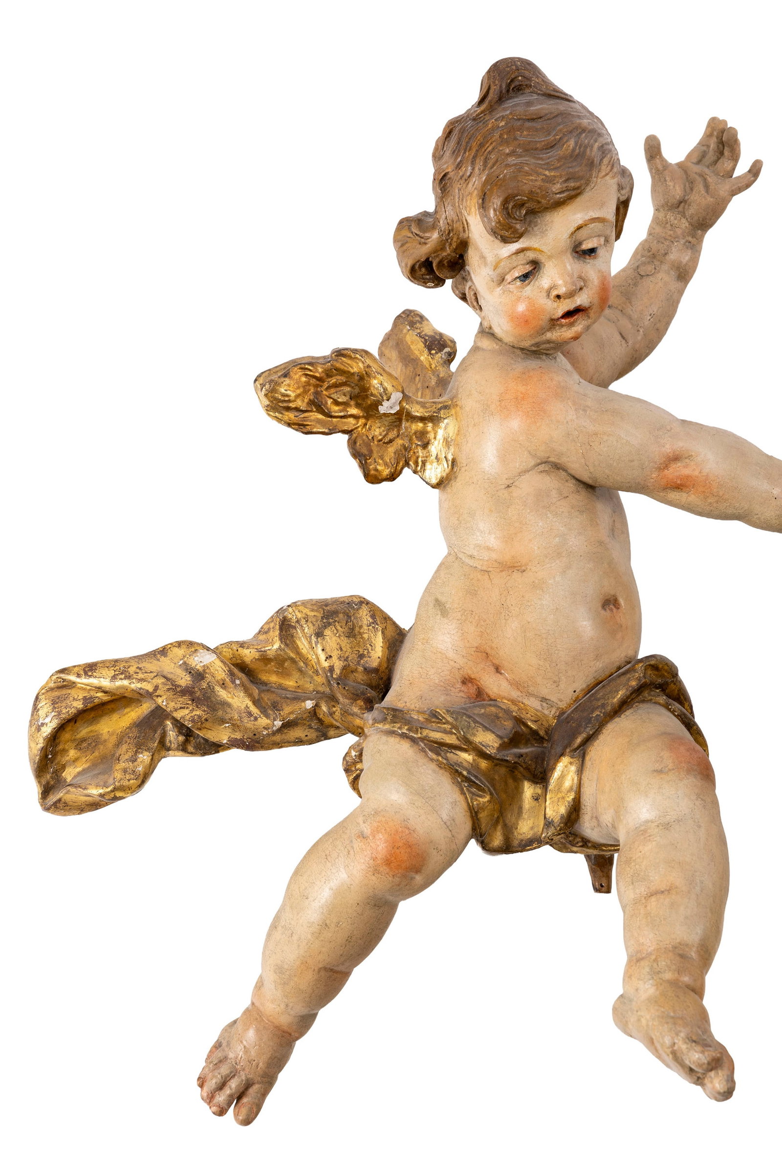Johann Meinrad Guggenbichler (1649-1723), attribué à, Paire d'angelots en bois sculpté - 4