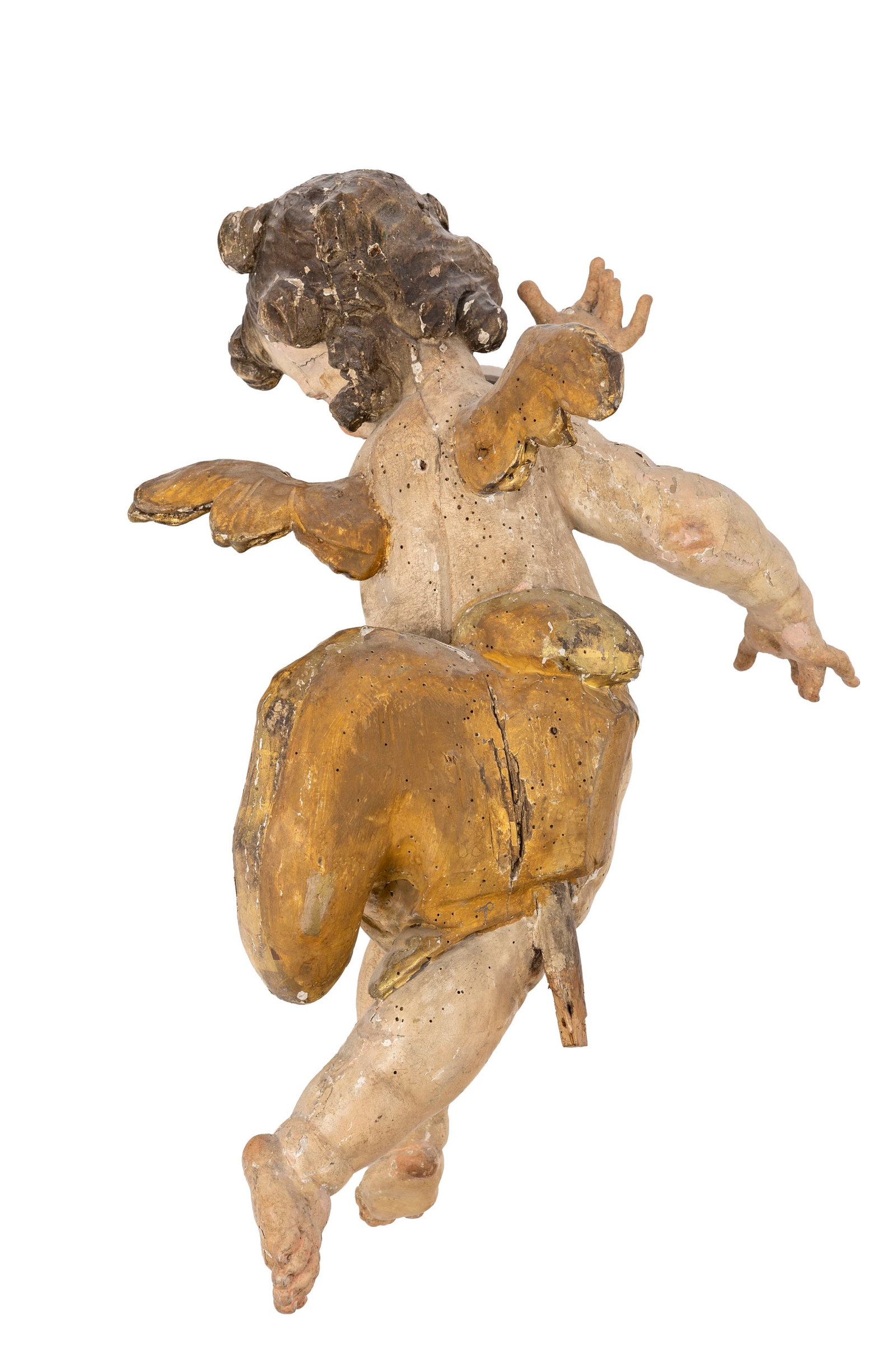 Johann Meinrad Guggenbichler (1649-1723), attribué à, Paire d'angelots en bois sculpté - 9