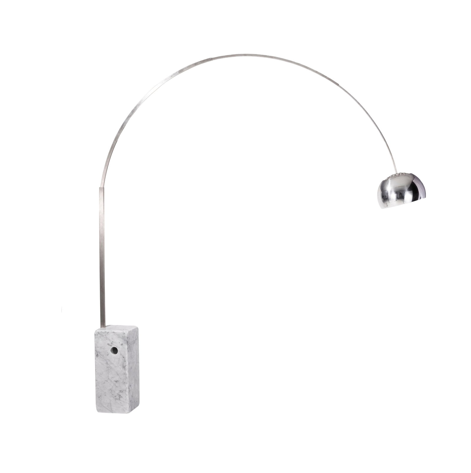 Lampadaire modèle Arco par Achille Castiglioni (1918-2002) à tige téléscopique e (1 of 3)