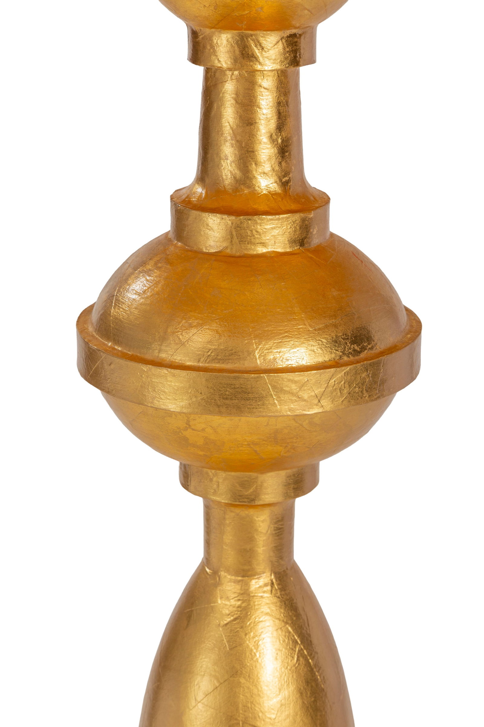 Lampadaire, 2009, édition Studio Job, en bois et carton doré à la feuille d'or, num&# - 2