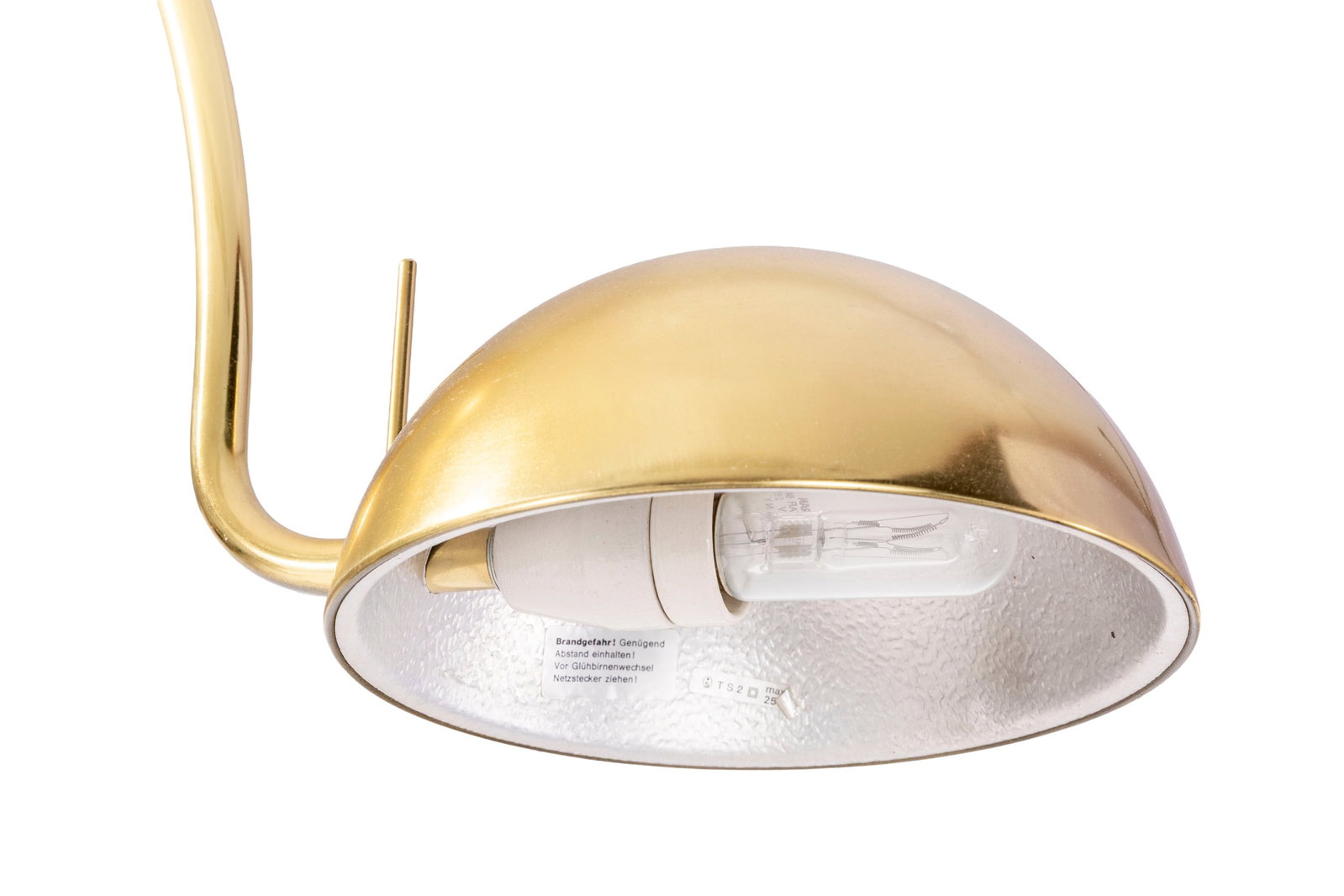 Lampadaire, circa 1980, en laiton tubulaire, base circulaire, h. 201 cm - 3