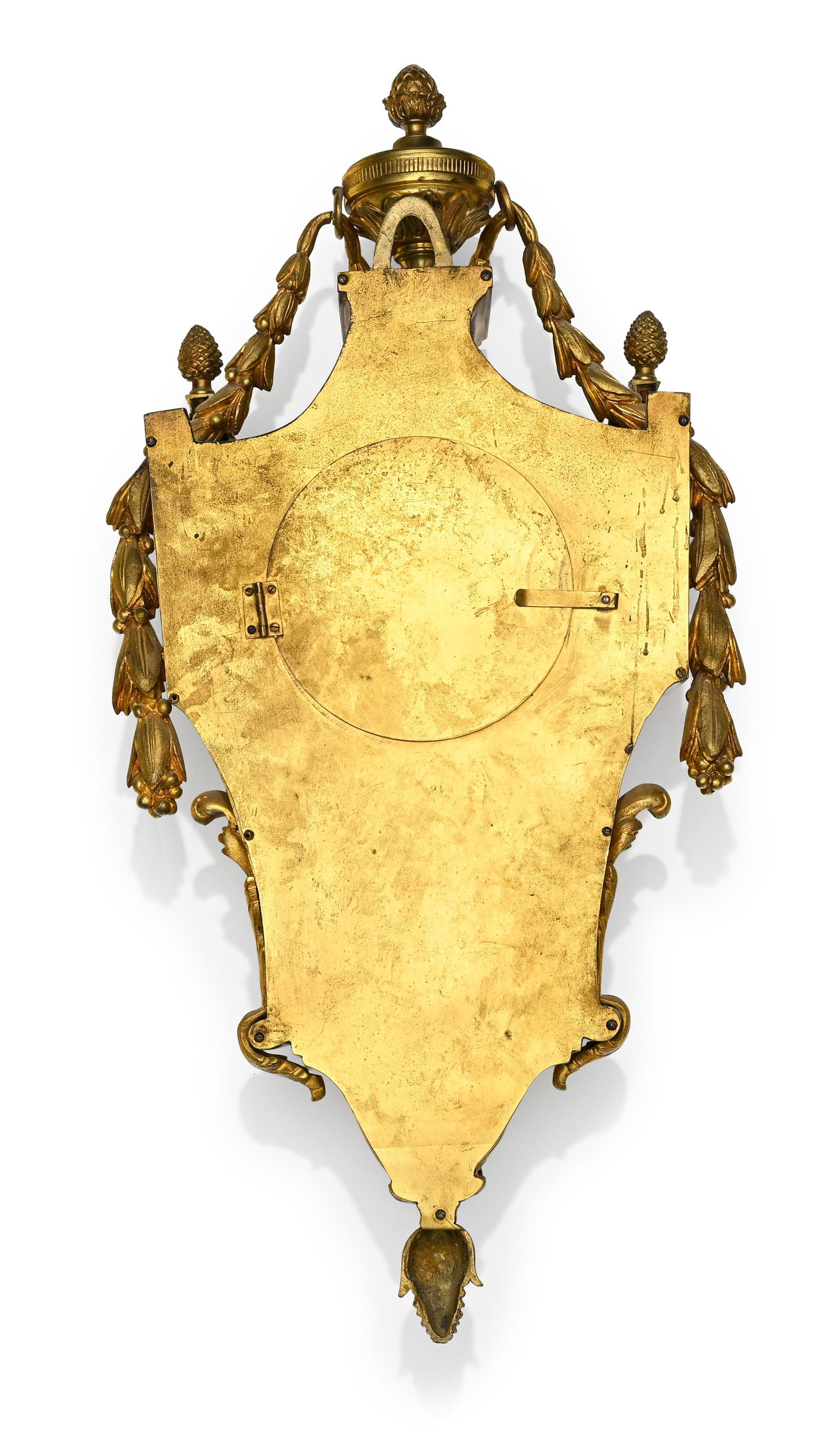 Cartel d'applique, fin d'époque Louis XVI, en bronze doré à cadran signé Gille L - 3