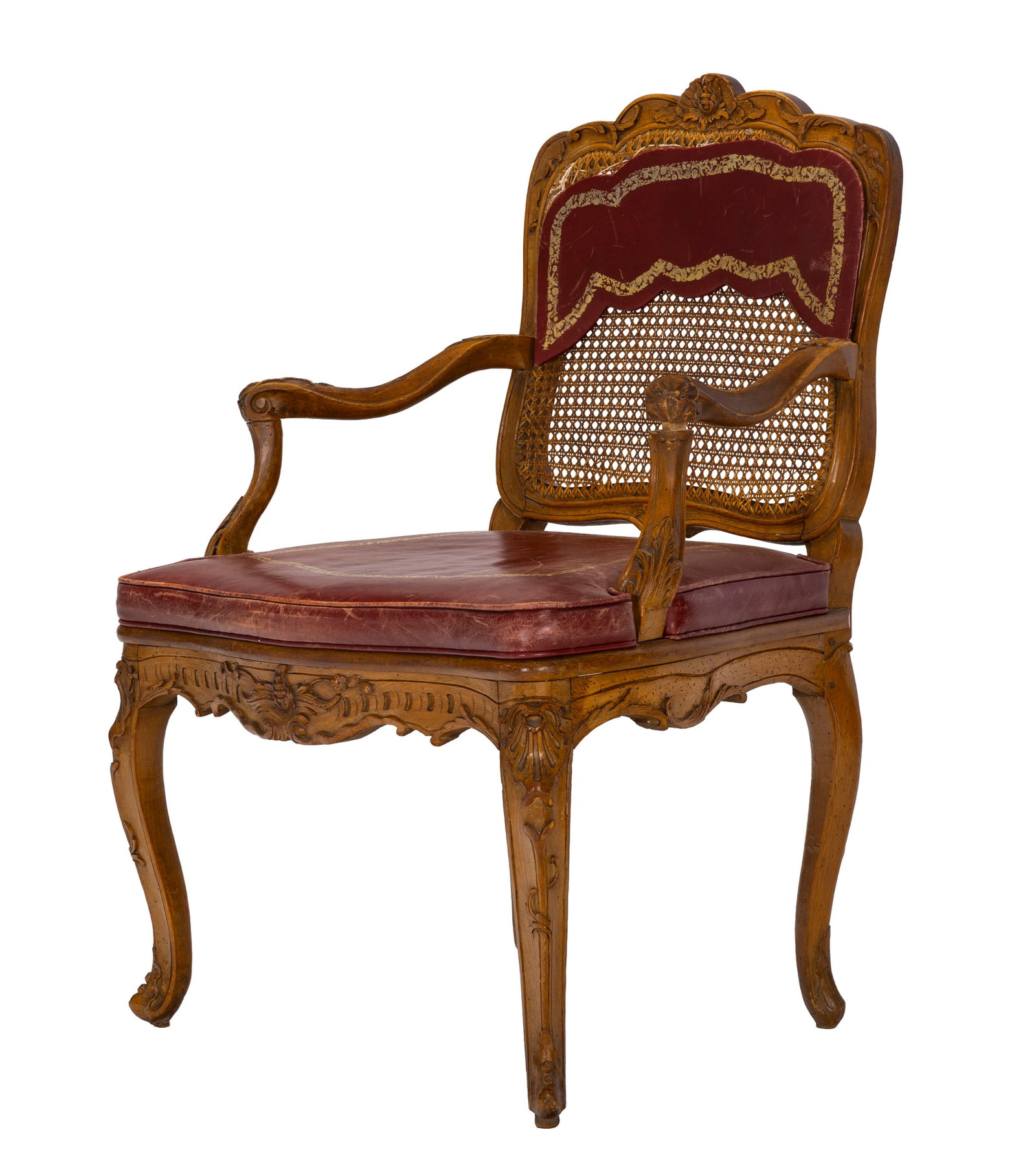 Fauteuil d'époque Régence estampillé L.CRESSON, en hêtre mouluré et sculpt& (1 of 6)