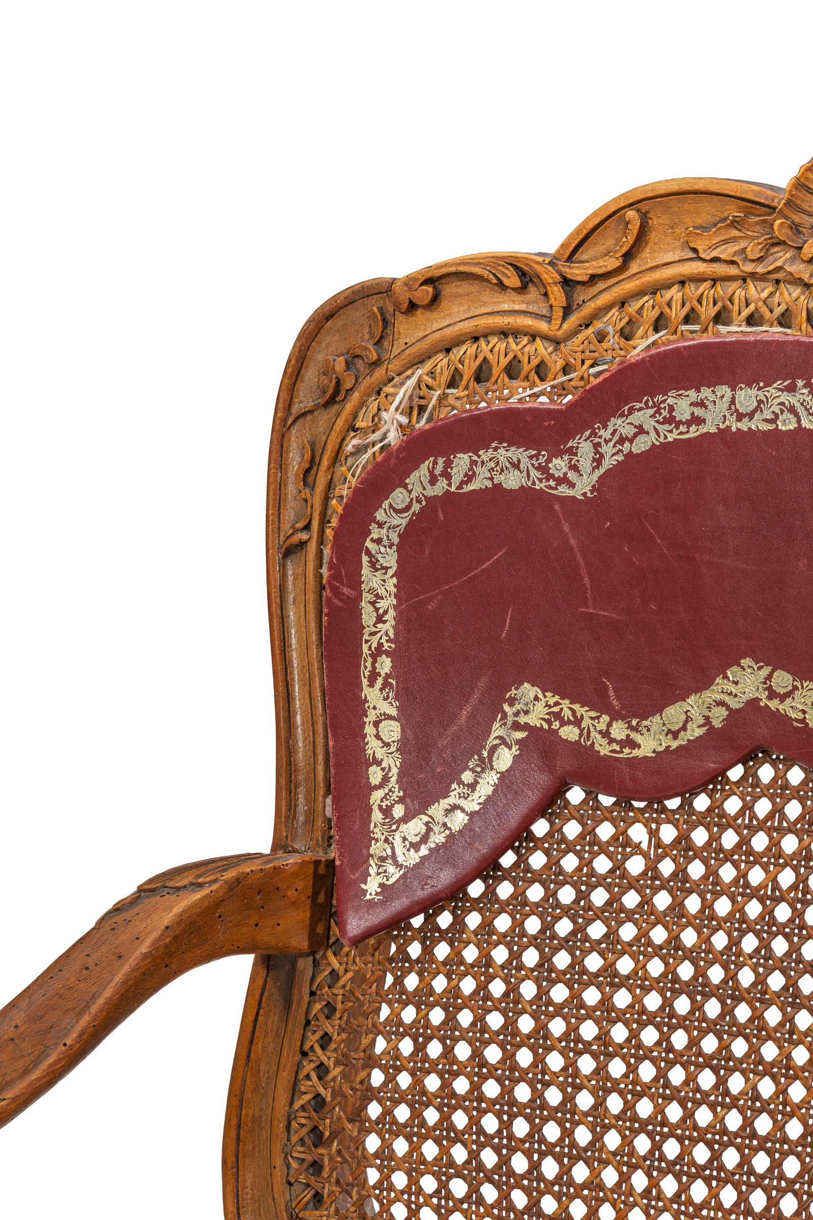 Fauteuil d'époque Régence estampillé L.CRESSON, en hêtre mouluré et sculpt& - 3