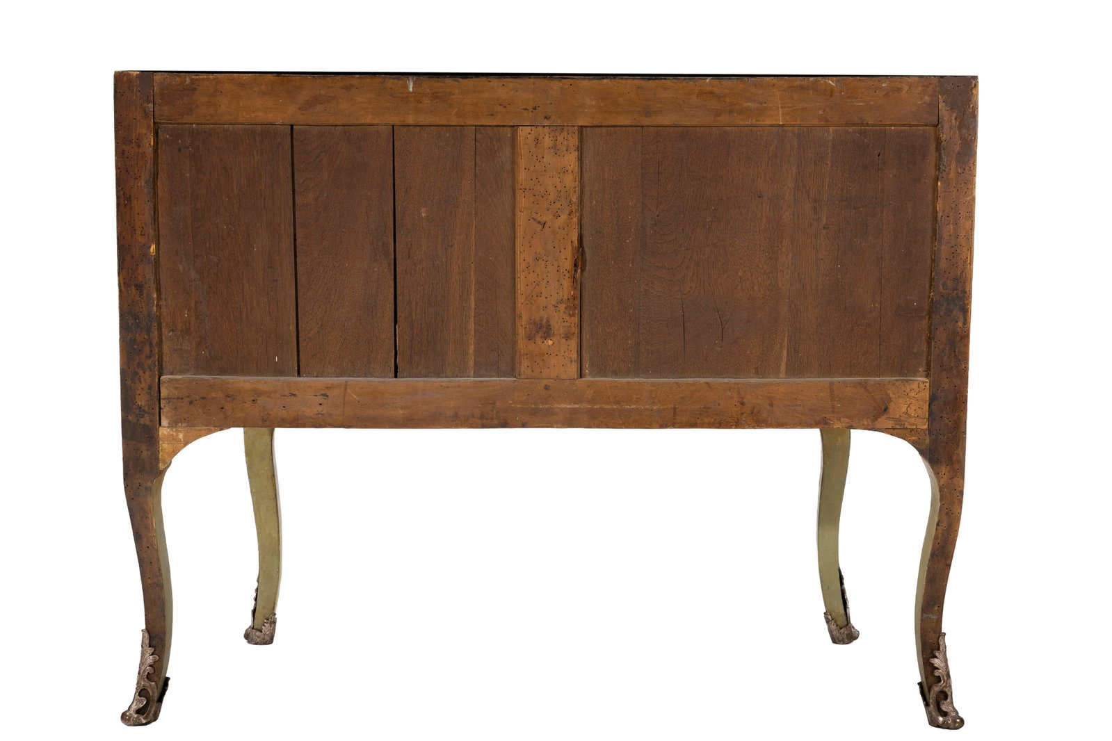 Commode d'époque Louis XV estampillée M. BARY et JME, en bois peint à décor au c - 7