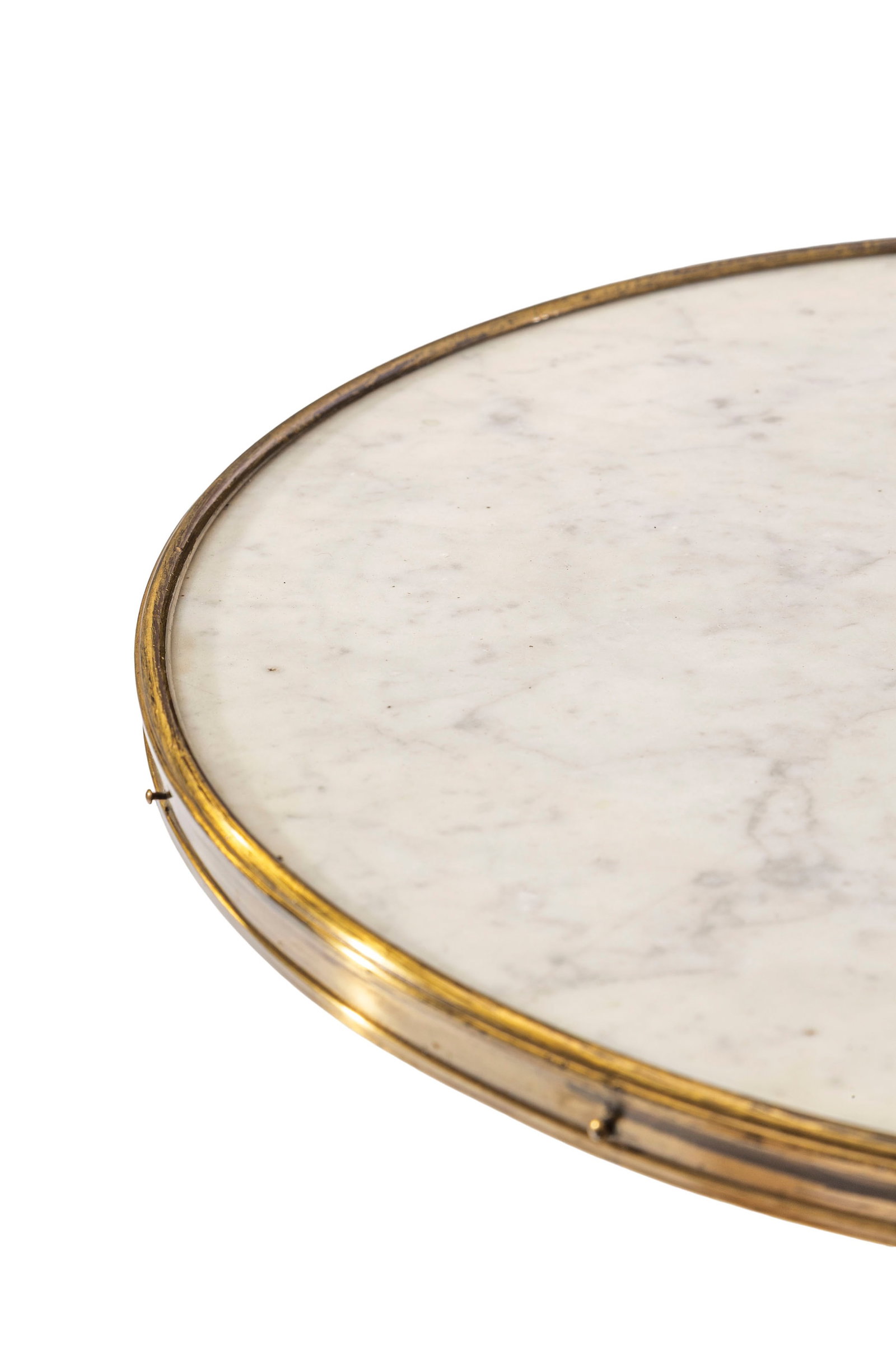 Serviteur muet de style Louis XVI, XIXe s., en acajou et placage d'acajou, plateaux circulaires en m - 3
