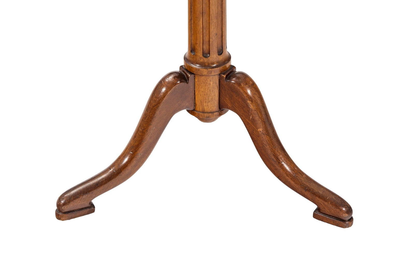 Serviteur muet de style Louis XVI, XIXe s., en acajou et placage d'acajou, plateaux circulaires en m - 4