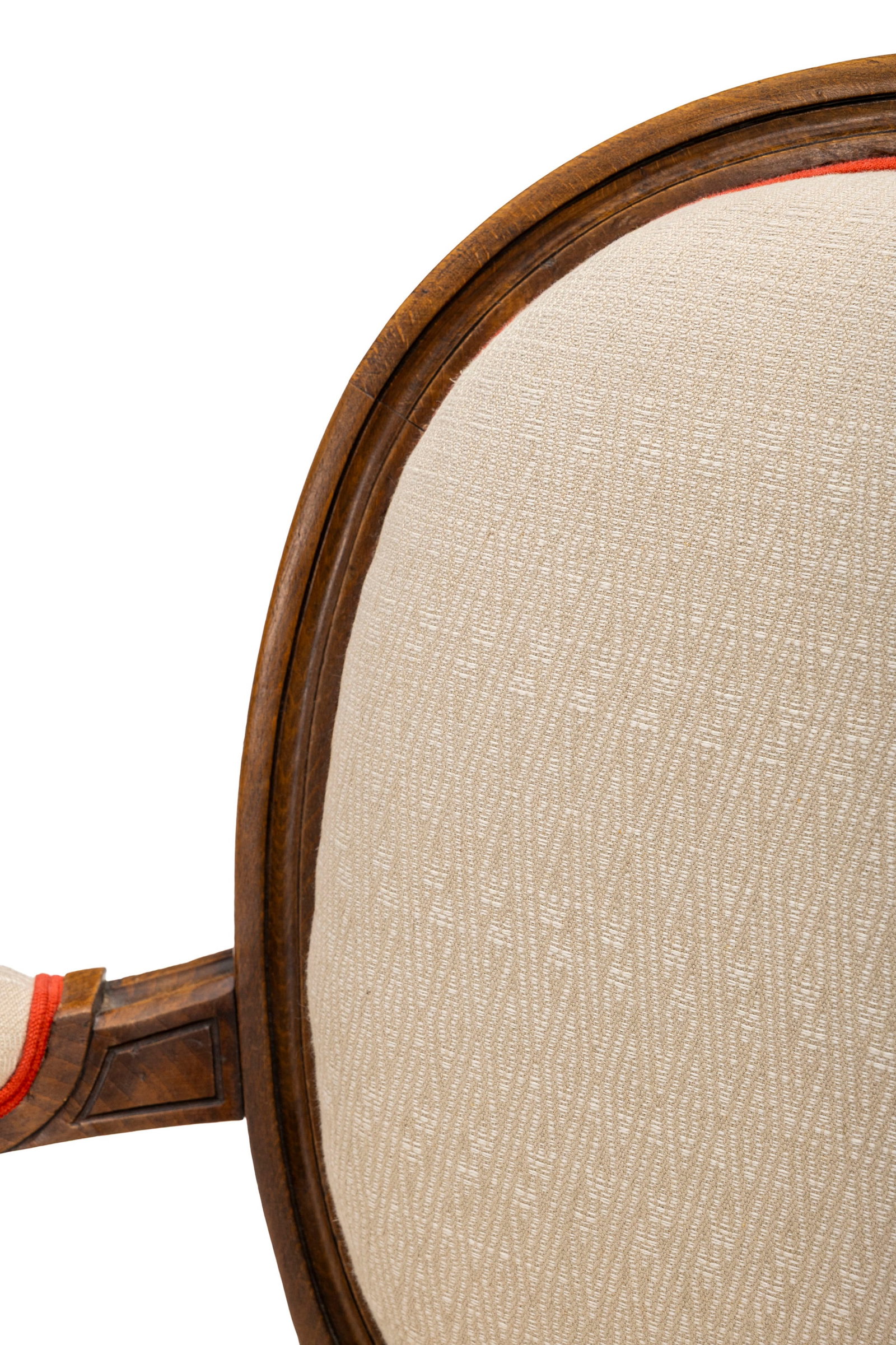 Paire de fauteuils en cabriolet de style Louis XVI, XXe s., en bois naturel mouluré, dossier m& - 2