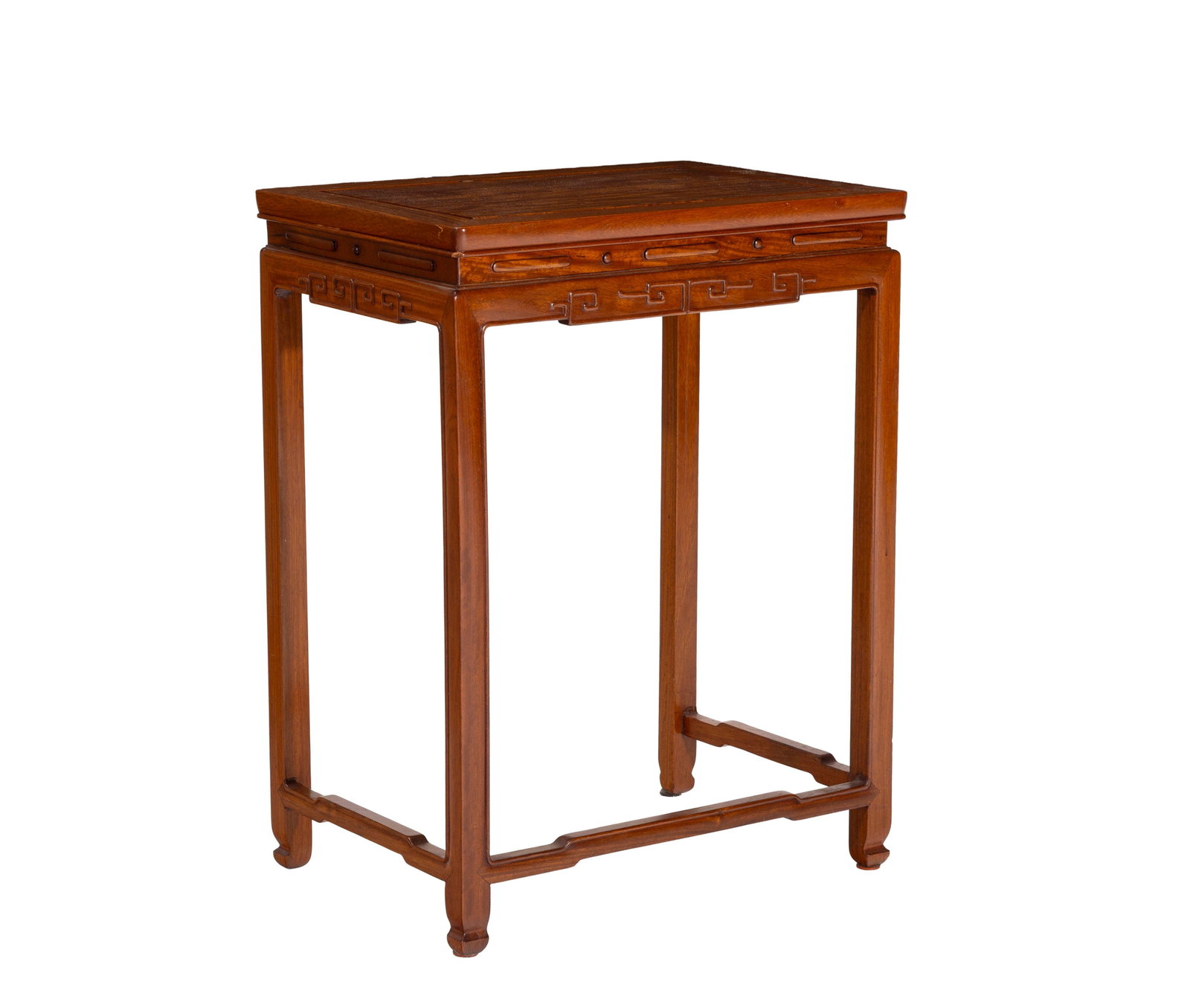Table d'appoint, Chine, XXe s., en hongmu, 67x51x36 cm: Table d'appoint, Chine, XXe s., en hongmu, 67x51x36 cm Condition présence de marques de coups, griffures et taches