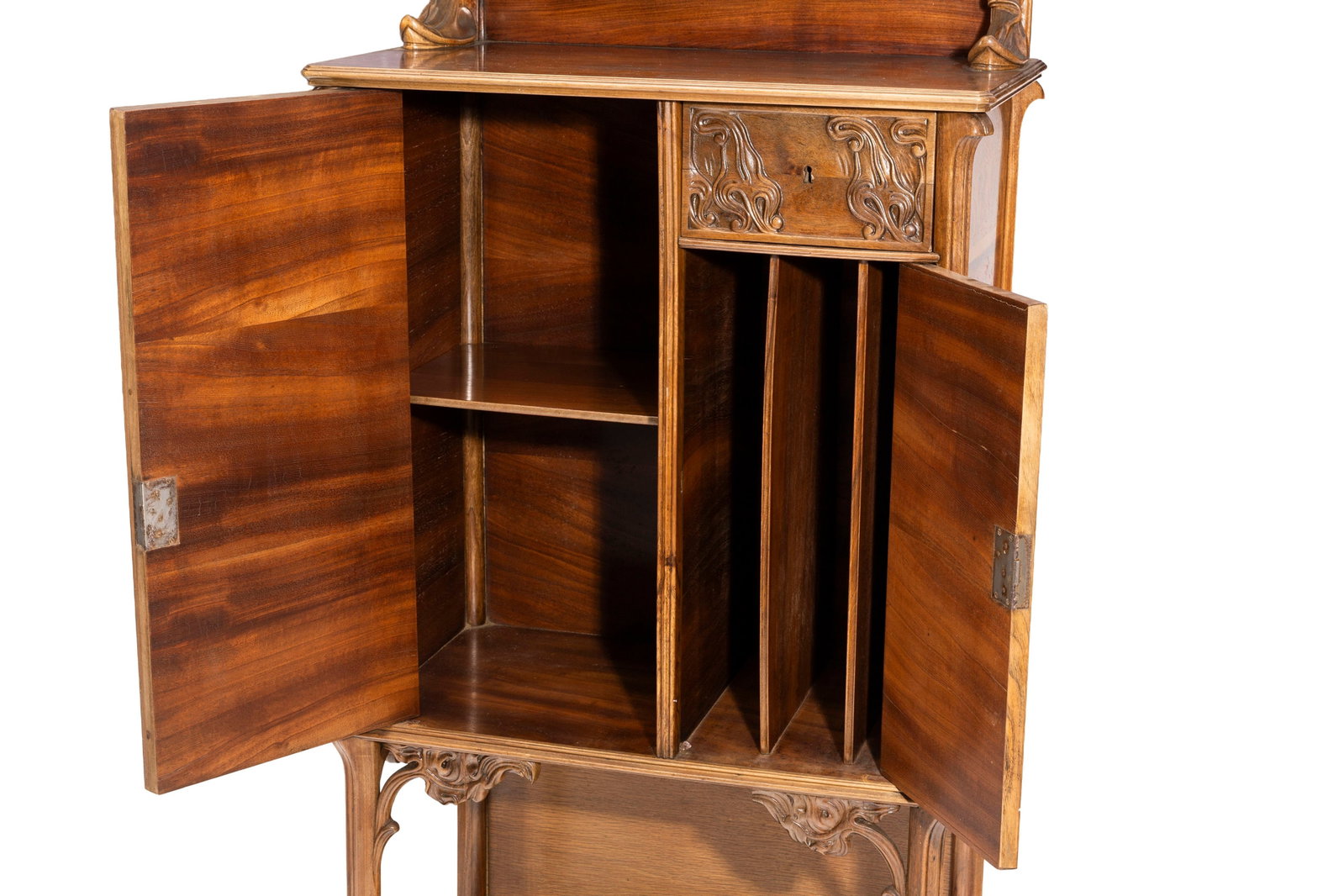 Deux cabinets dits "aux Grenouilles" d'époque Art Nouveau signés E.Gallé, en hêt - 3