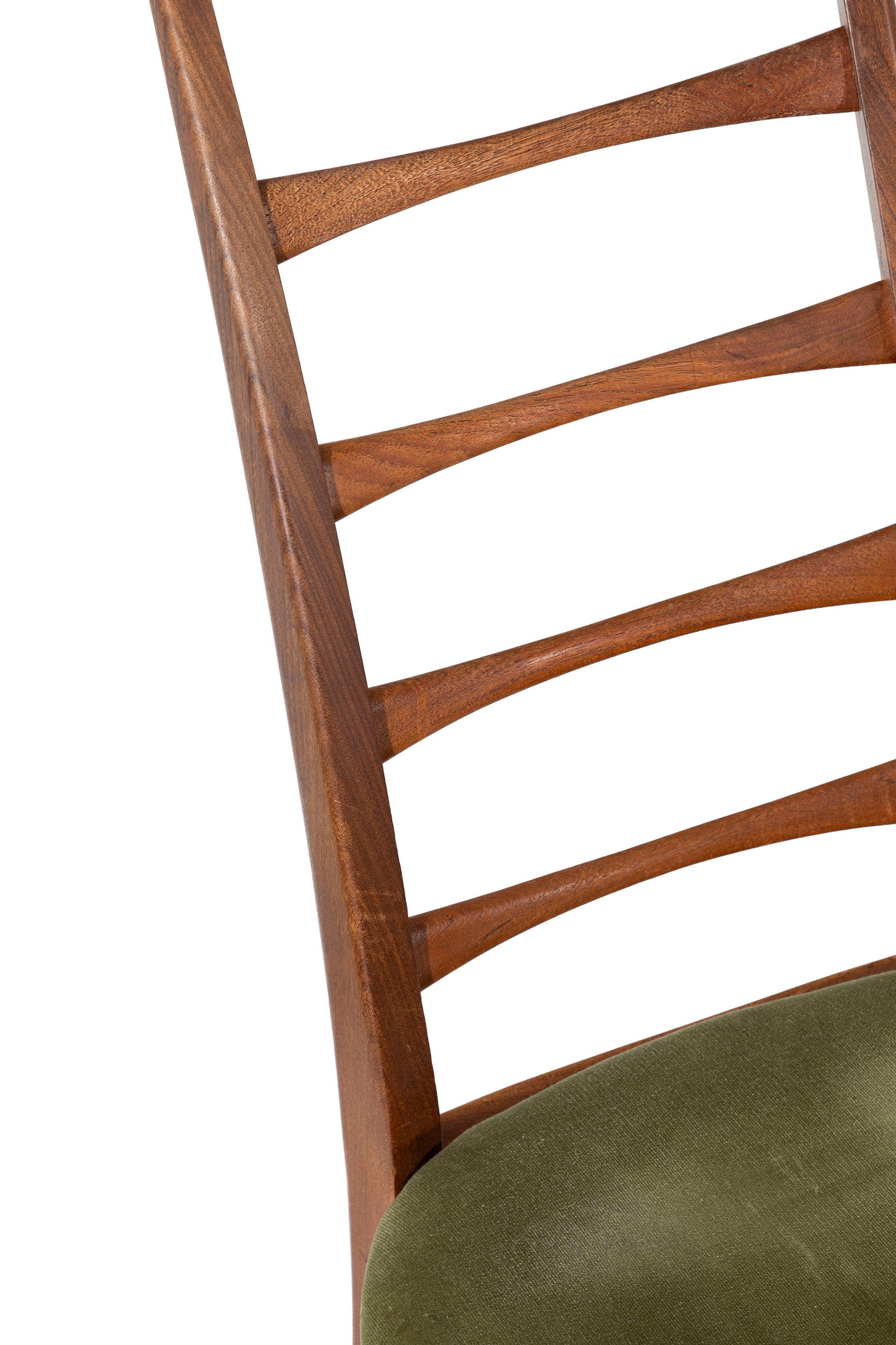 Suite de 6 chaises par Niels Koefoeds (1929-2003), Danemark, circa 1960, en teck, garniture en velou - 3