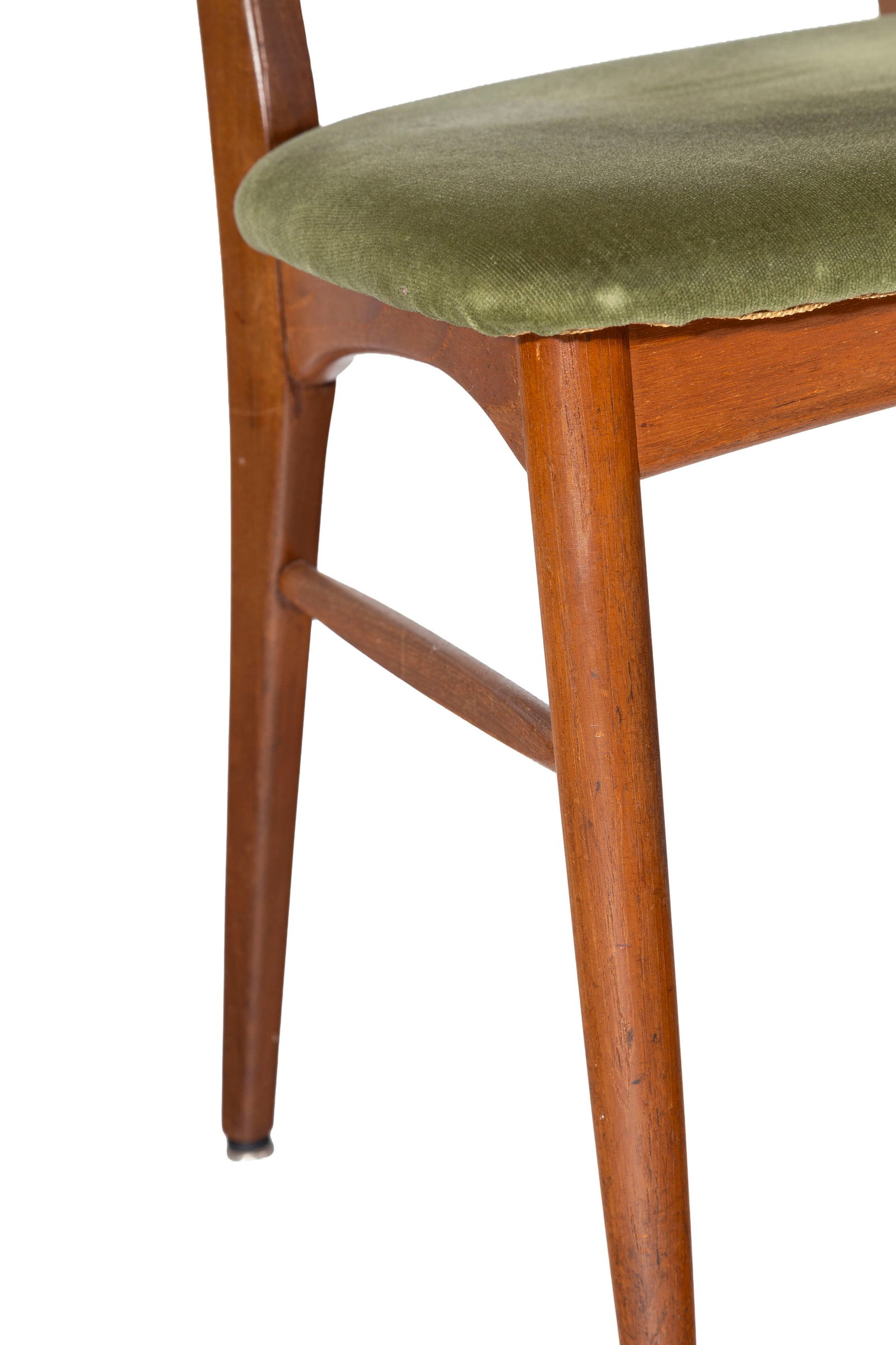 Suite de 6 chaises par Niels Koefoeds (1929-2003), Danemark, circa 1960, en teck, garniture en velou - 4