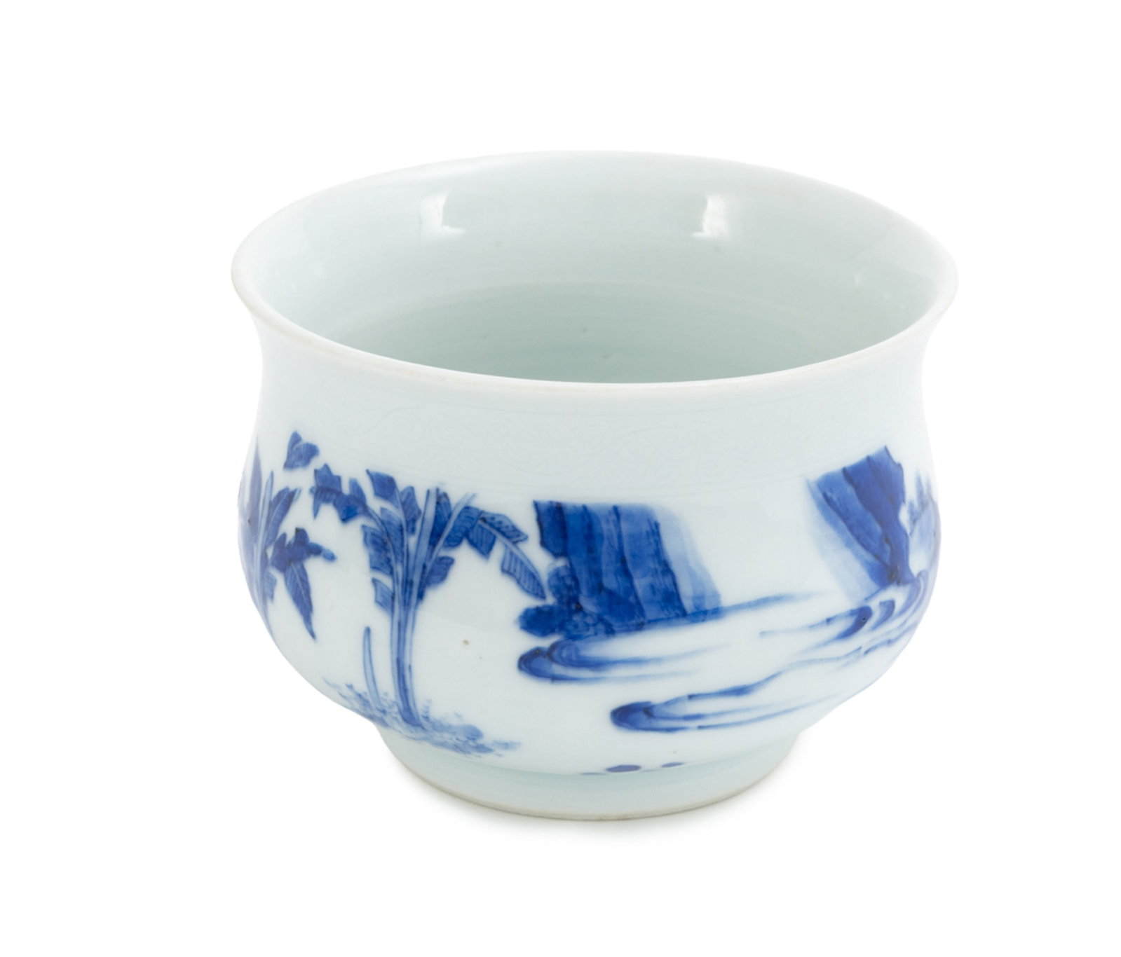 Brûle-parfum en porcelaine, Chine, dynastie Qing, décor en bleu de lettré et enfant d - 2