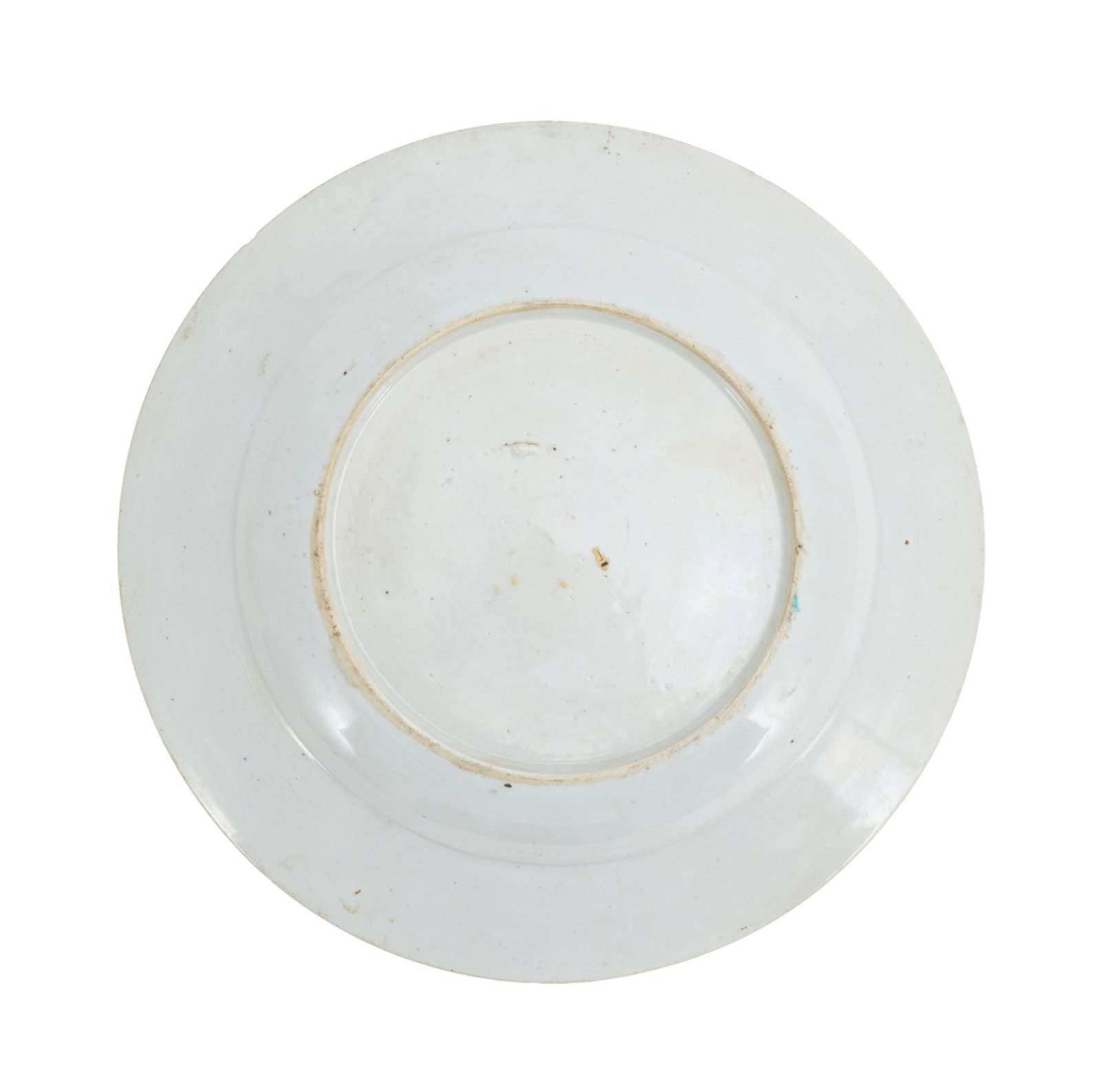 Ensemble de 3 assiettes et 1 ravier ovale en porcelaine famille rose, Chine, XVIIIe s.: 1 assiette o - 9