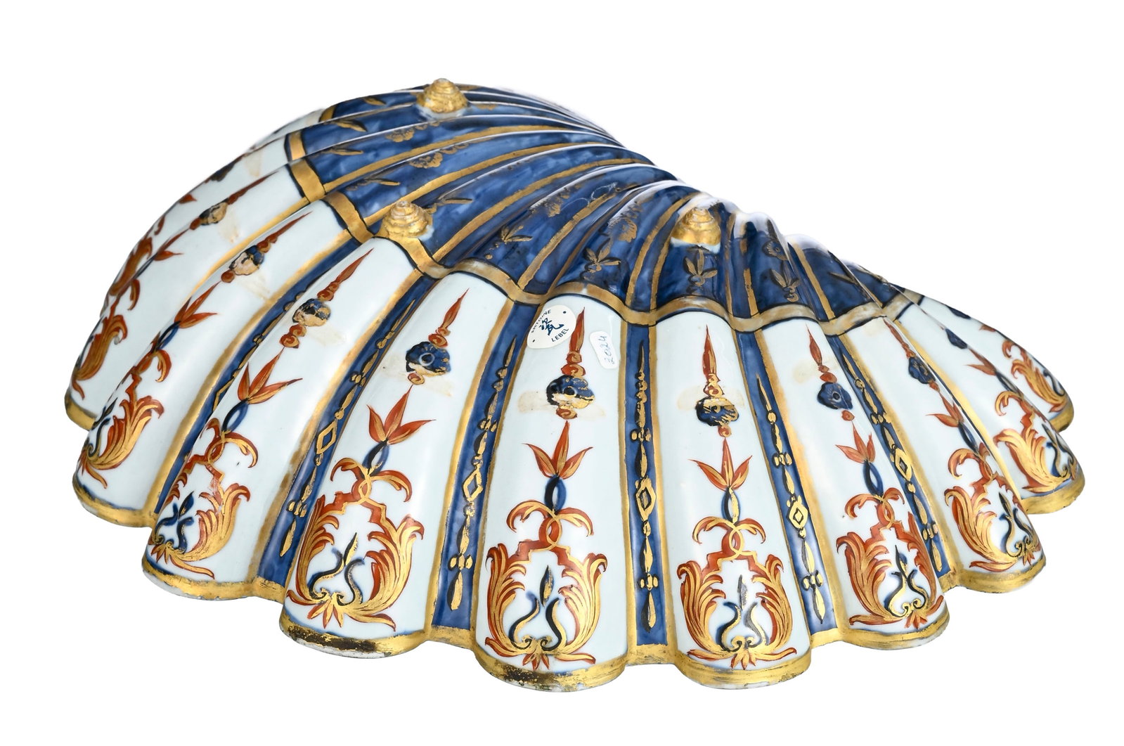 Aiguière et son bassin en porcelaine Imari, Chine, XVIIIe s., l'aiguière en forme de nauti - 4