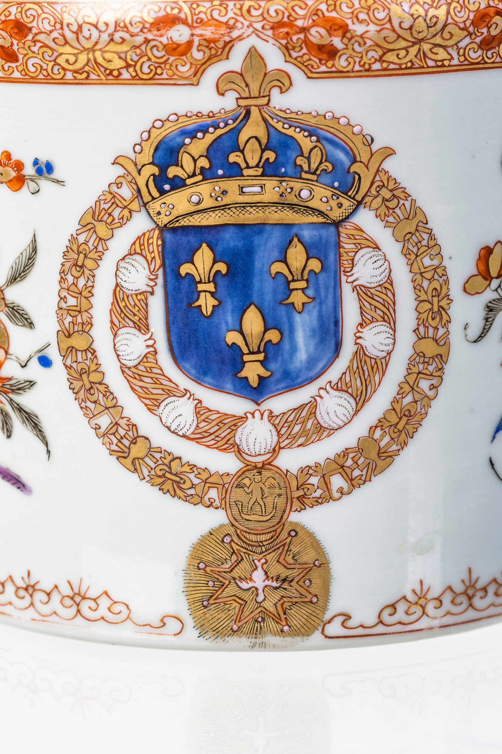 Paire de rafraîchissoirs en porcelaine Imari, Chine, ca 1730, ou France, manufacture Samson, XI - 11