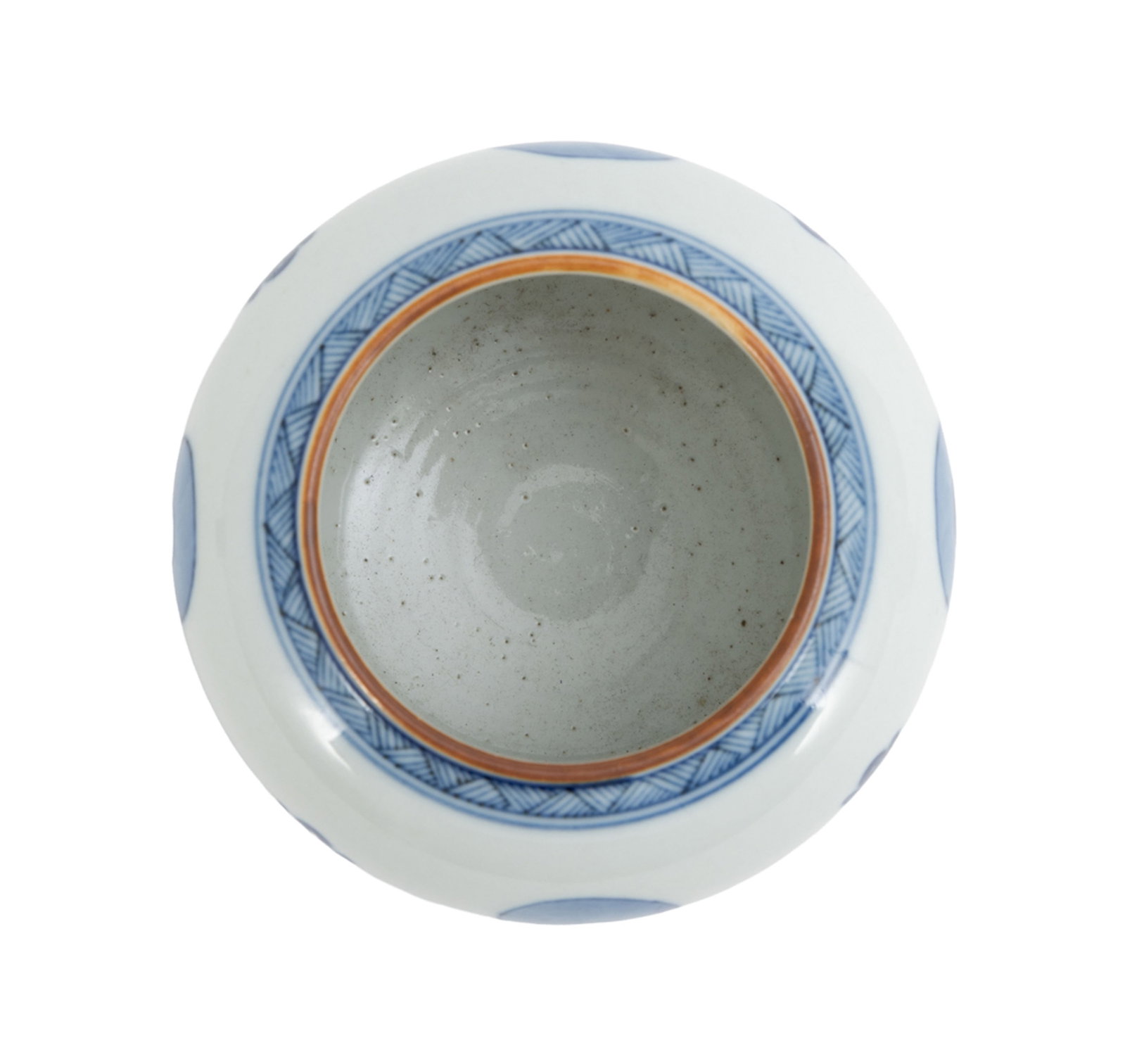 Bol et pot en porcelaine, Chine, XIX-XXe s., les deux au décor en bleu, le bol décoré - 4