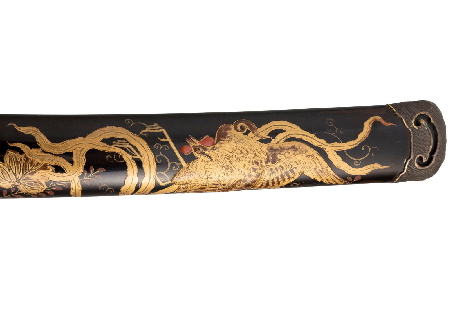 Wakizashi (sabre), Japon, époque Edo, saya en bois laqué, décor takamaki-e et hiramak - 11