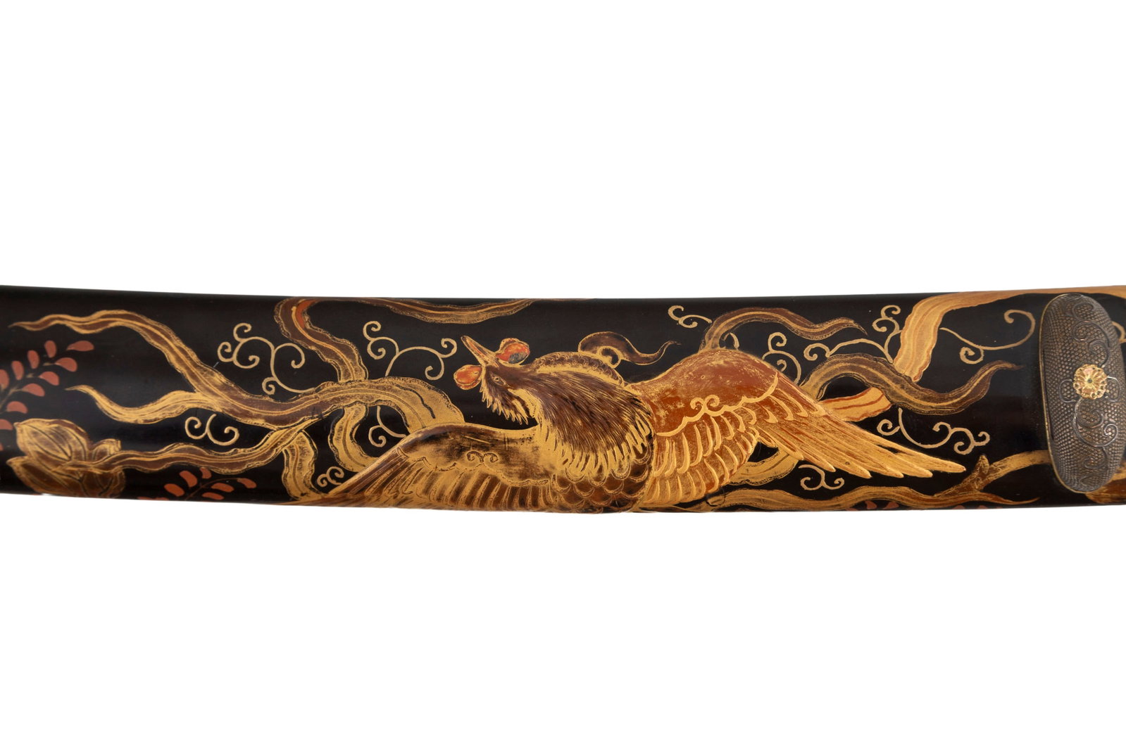 Wakizashi (sabre), Japon, époque Edo, saya en bois laqué, décor takamaki-e et hiramak - 12