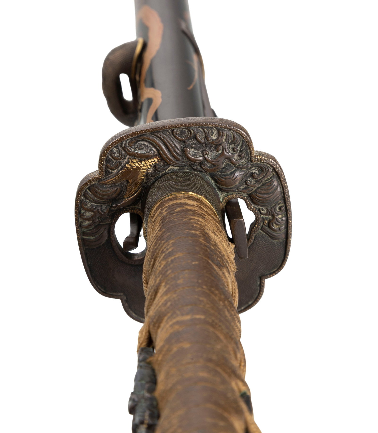 Wakizashi (sabre), Japon, époque Edo, saya en bois laqué, décor takamaki-e et hiramak - 17