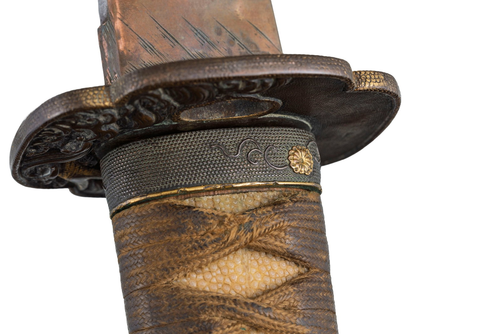 Wakizashi (sabre), Japon, époque Edo, saya en bois laqué, décor takamaki-e et hiramak - 19