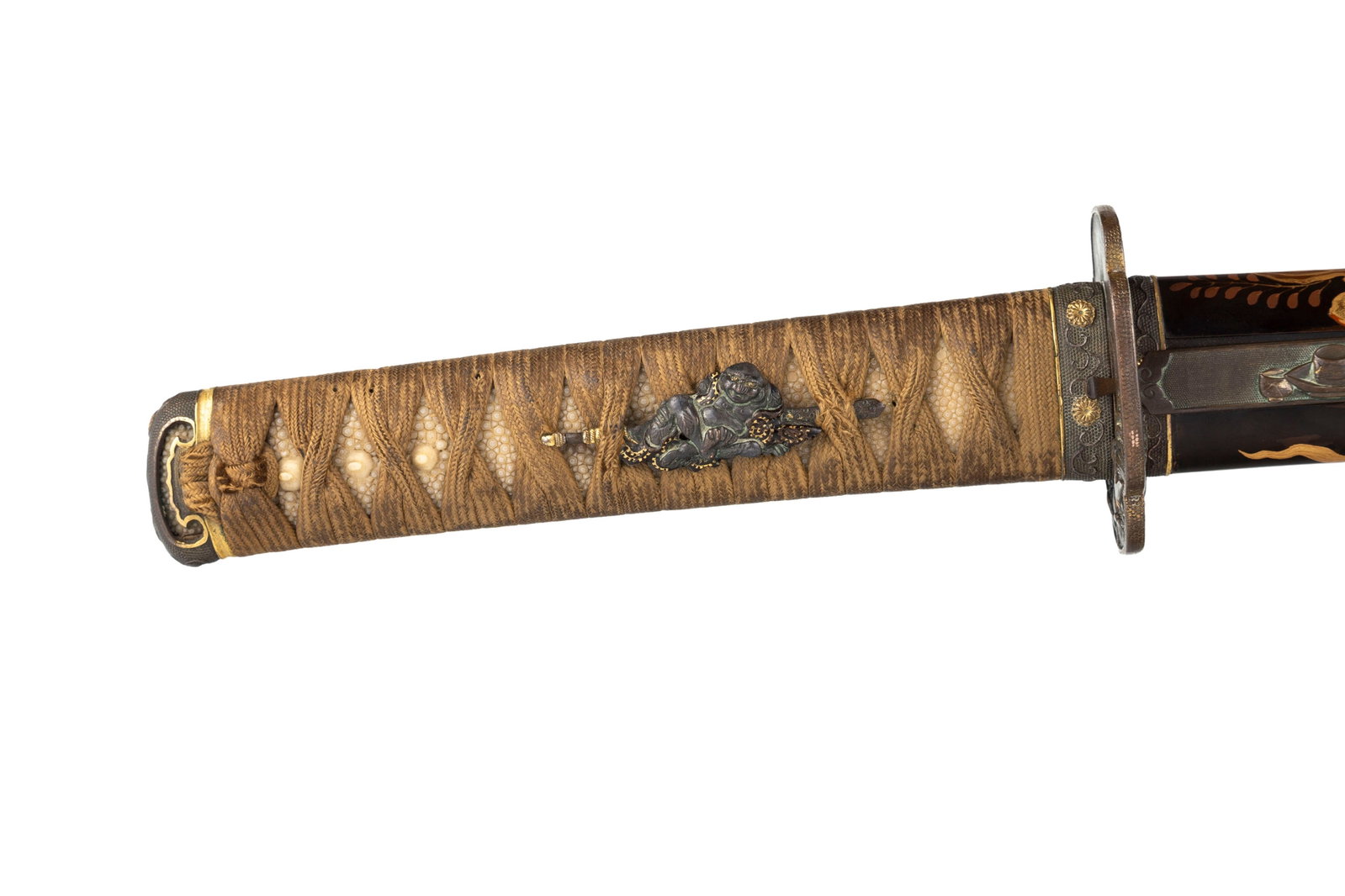 Wakizashi (sabre), Japon, époque Edo, saya en bois laqué, décor takamaki-e et hiramak - 9
