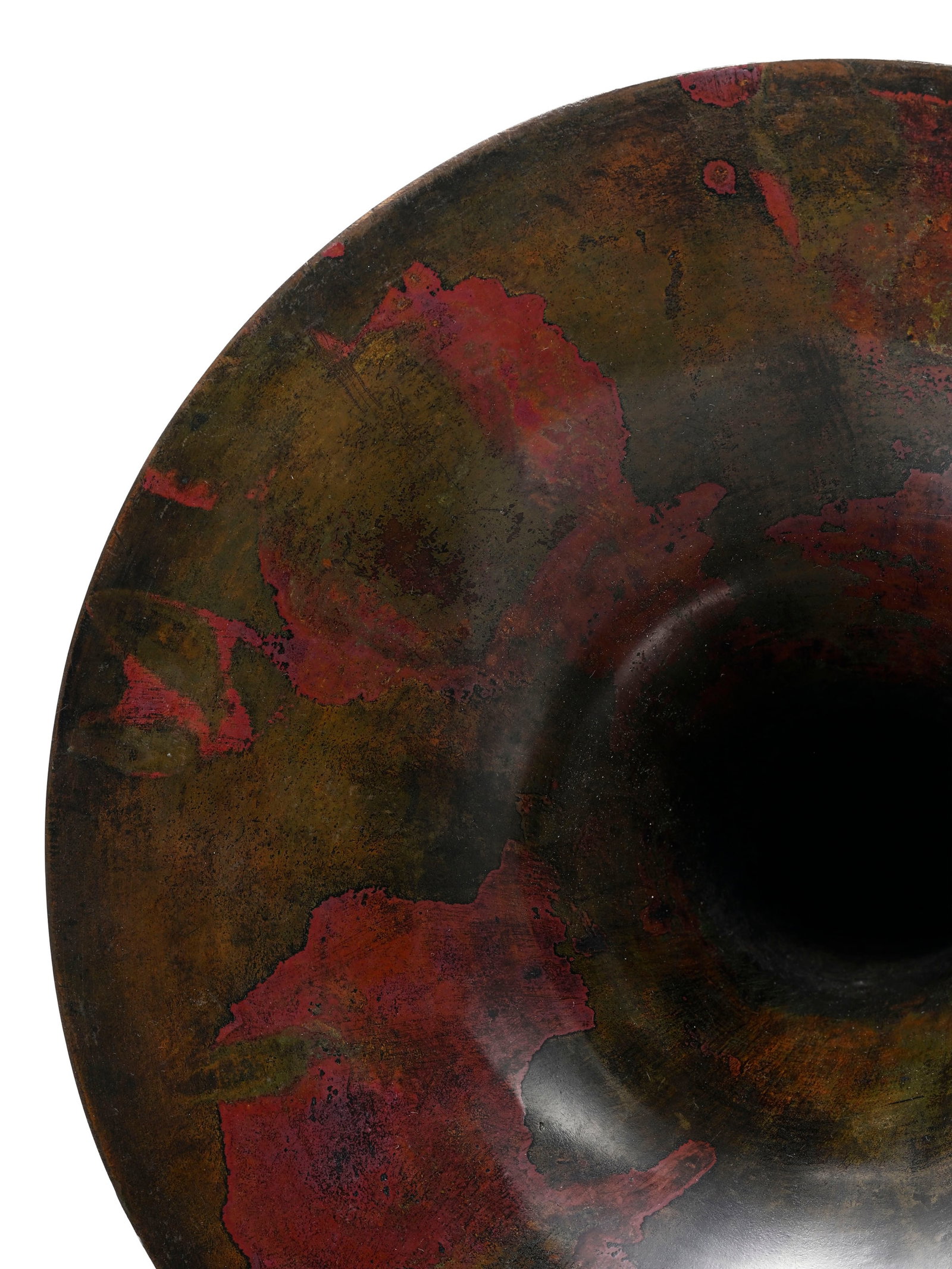 Vase usubata en bronze, Japon, XXe s., signé 秀光 (Hidemitsu/Shûkô), h. 4 - 3